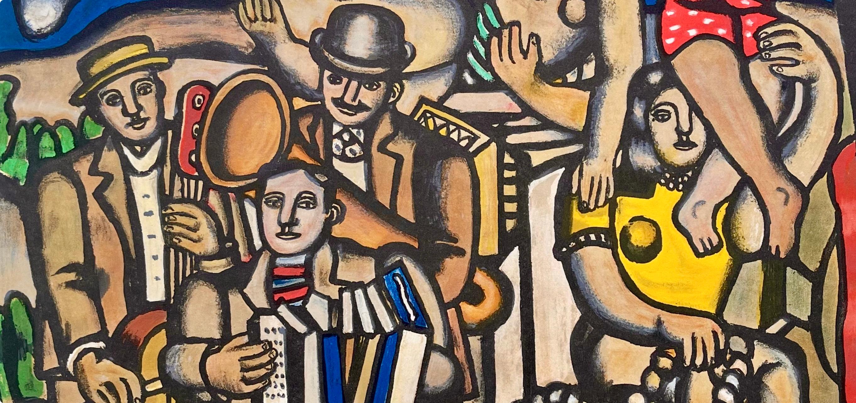 Léger, Composition, Derrière le miroir (after) - Print by Fernand Léger