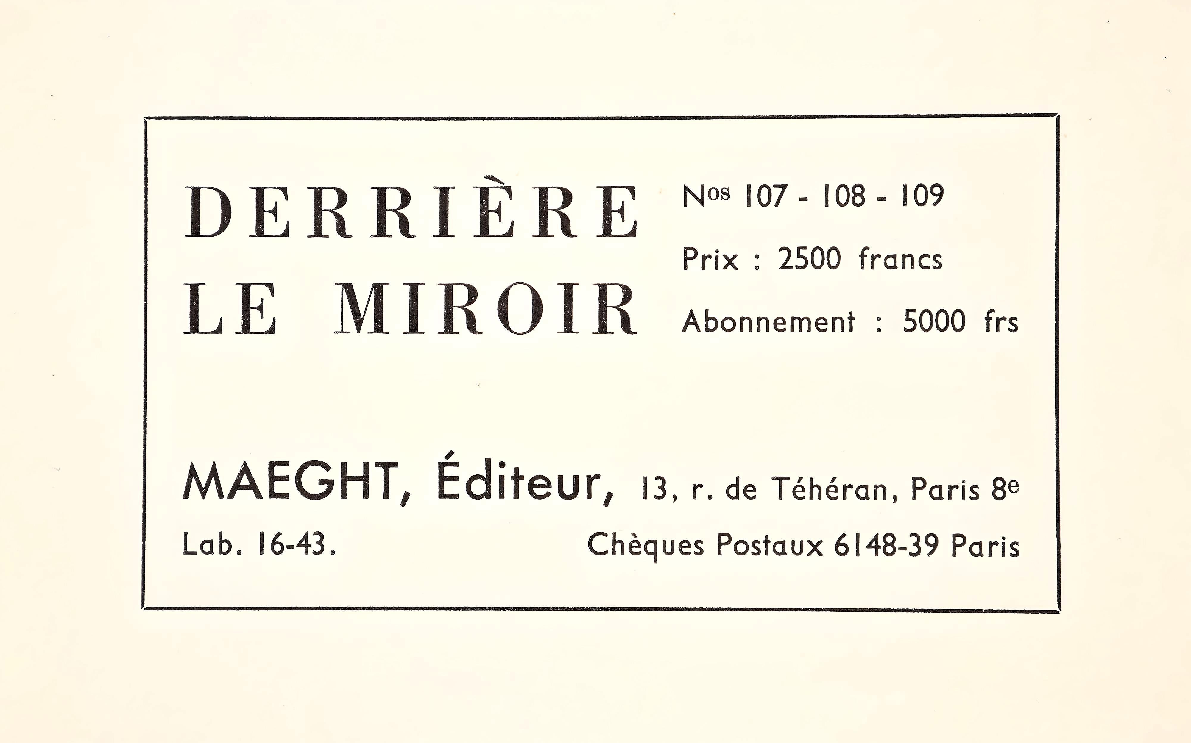 Léger, Composition, Derrière le miroir (after) For Sale 1