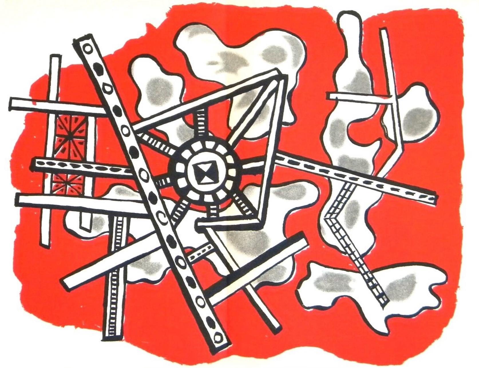 Fernand Léger Figurative Print – Léger, Komposition, Derrière le miroir (nach)