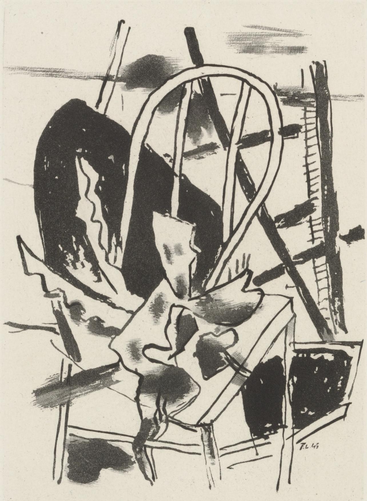 Fernand Léger Figurative Print – Léger, Komposition, Du cubisme (nach)