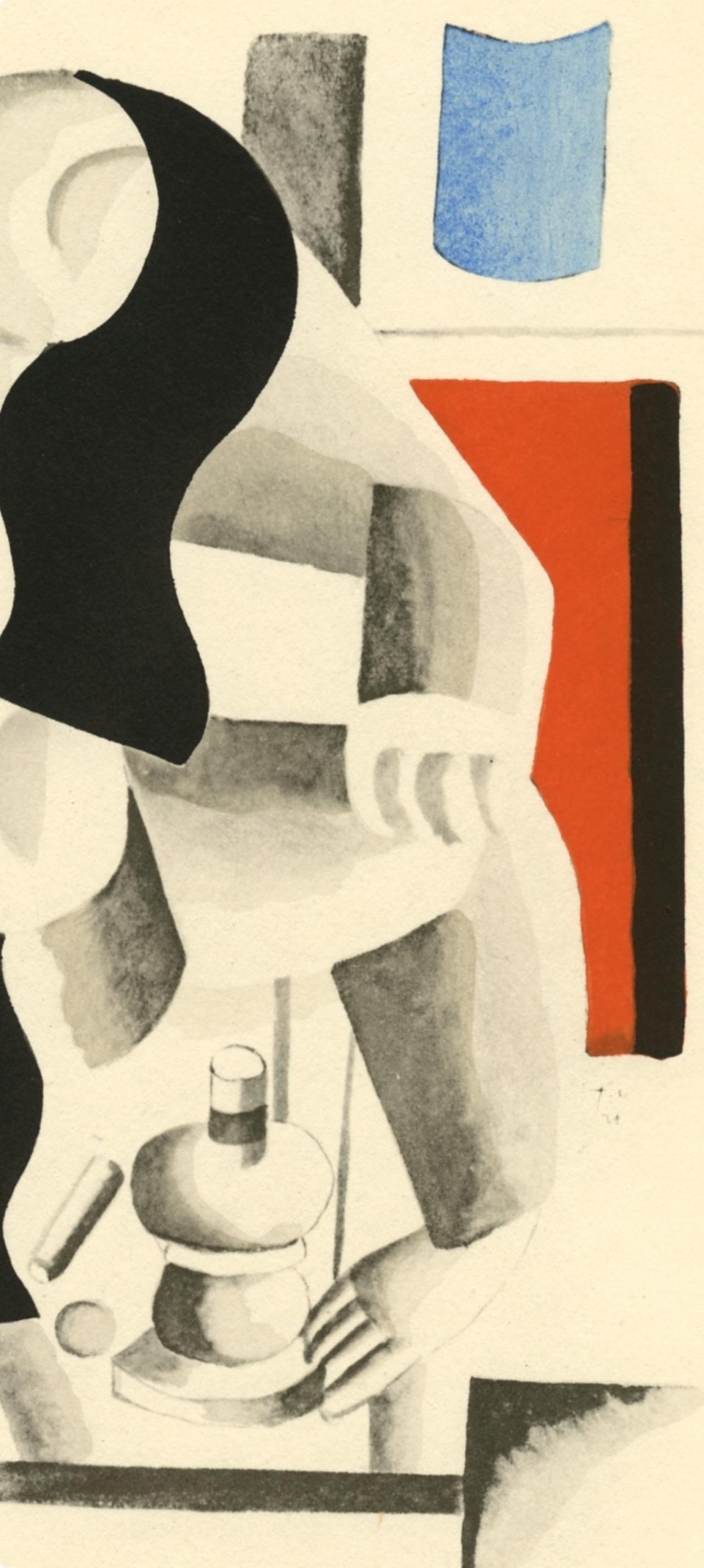 Léger, Composición, El Arte Cubista, Teorías y Realizaciones (después) - Landscape Print Blanco de Fernand Léger