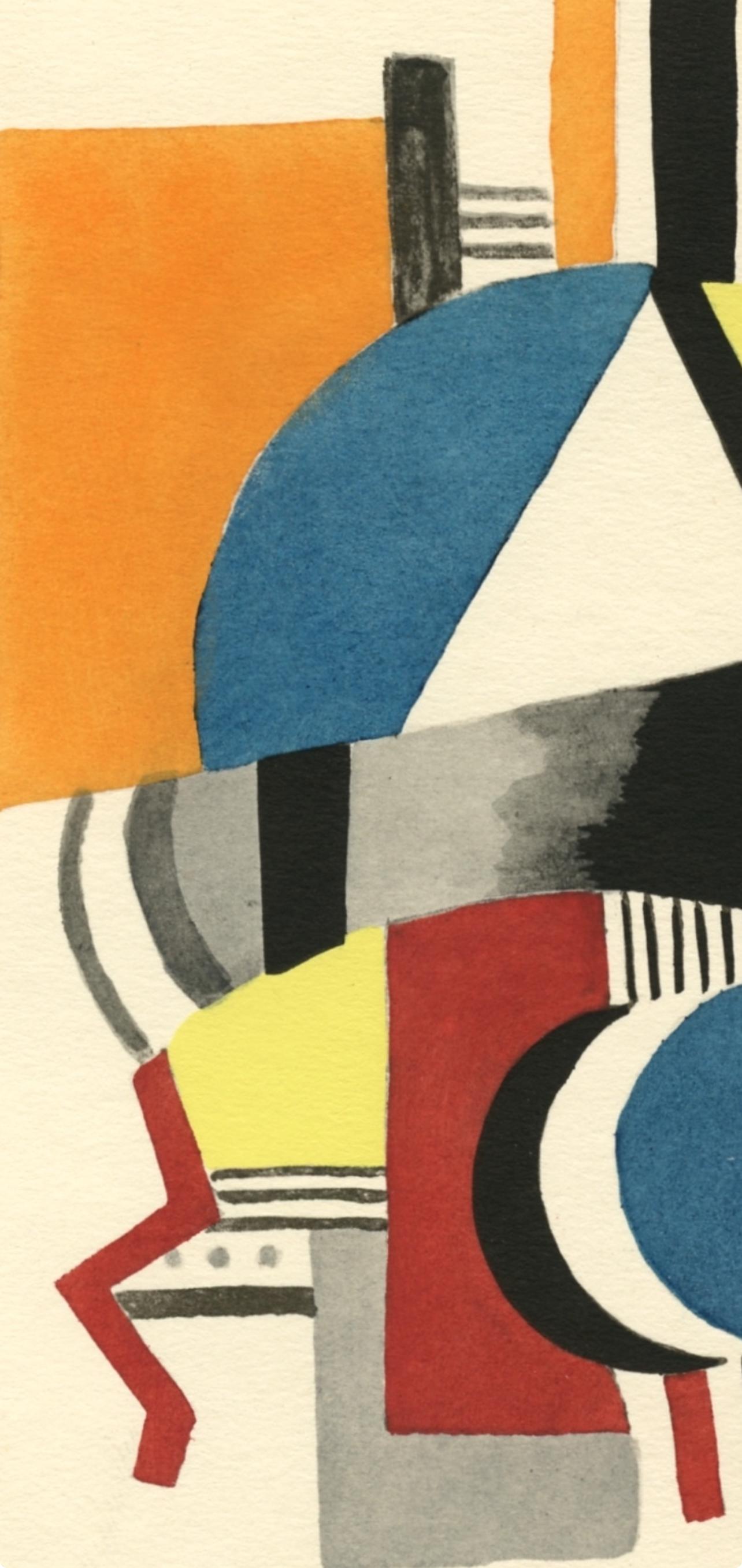 Léger, Composición, El Arte Cubista, Teorías y Realizaciones (después) - Landscape Print Blanco de Fernand Léger