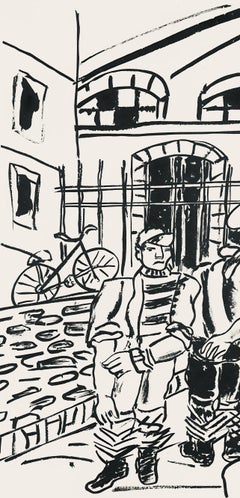 Fernand Leger, The Cyclists, Paris, from My Travels, 1970 (after)
