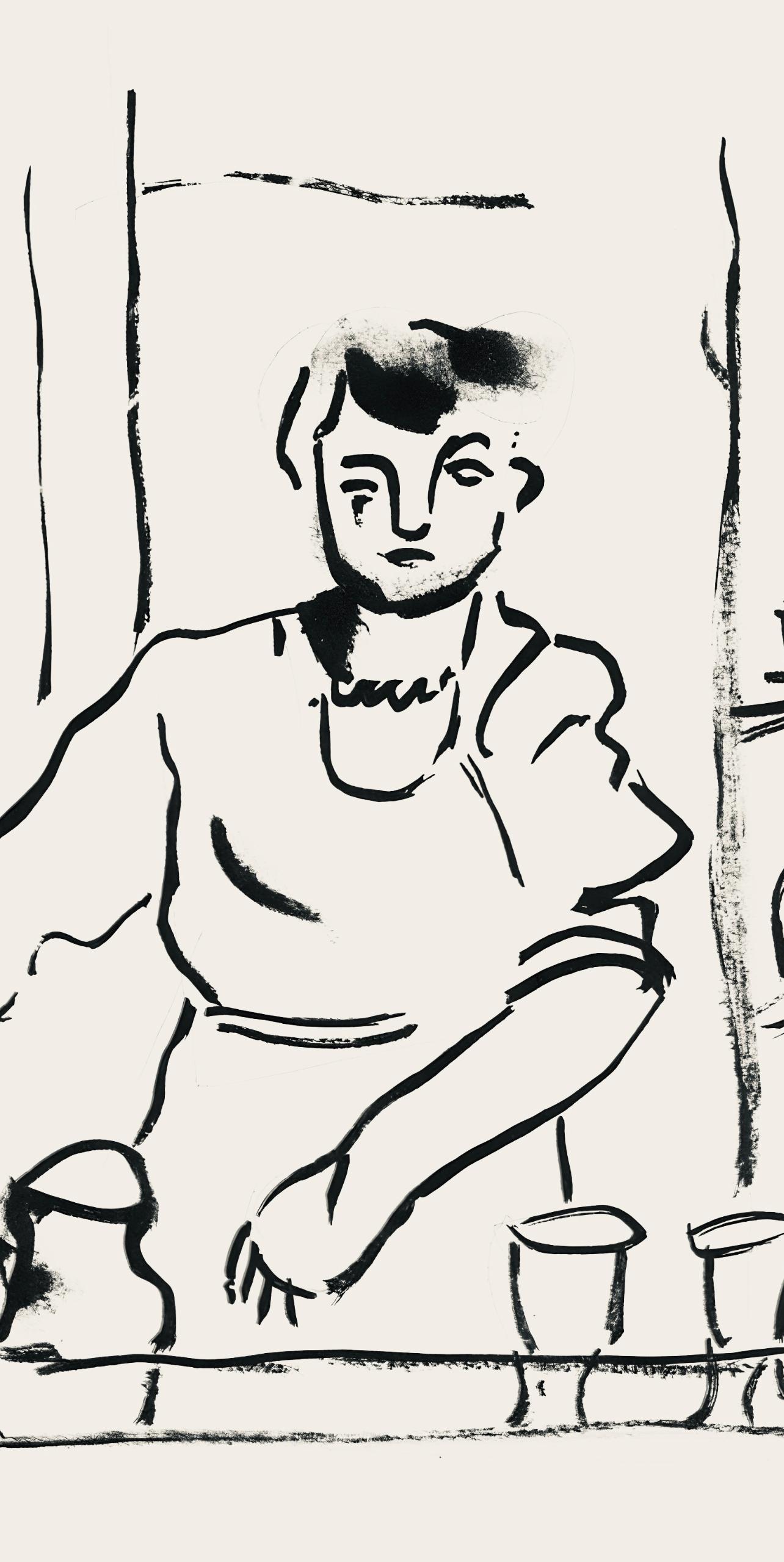 Léger, Composition, mes voyages (d'après) - Print de Fernand Léger