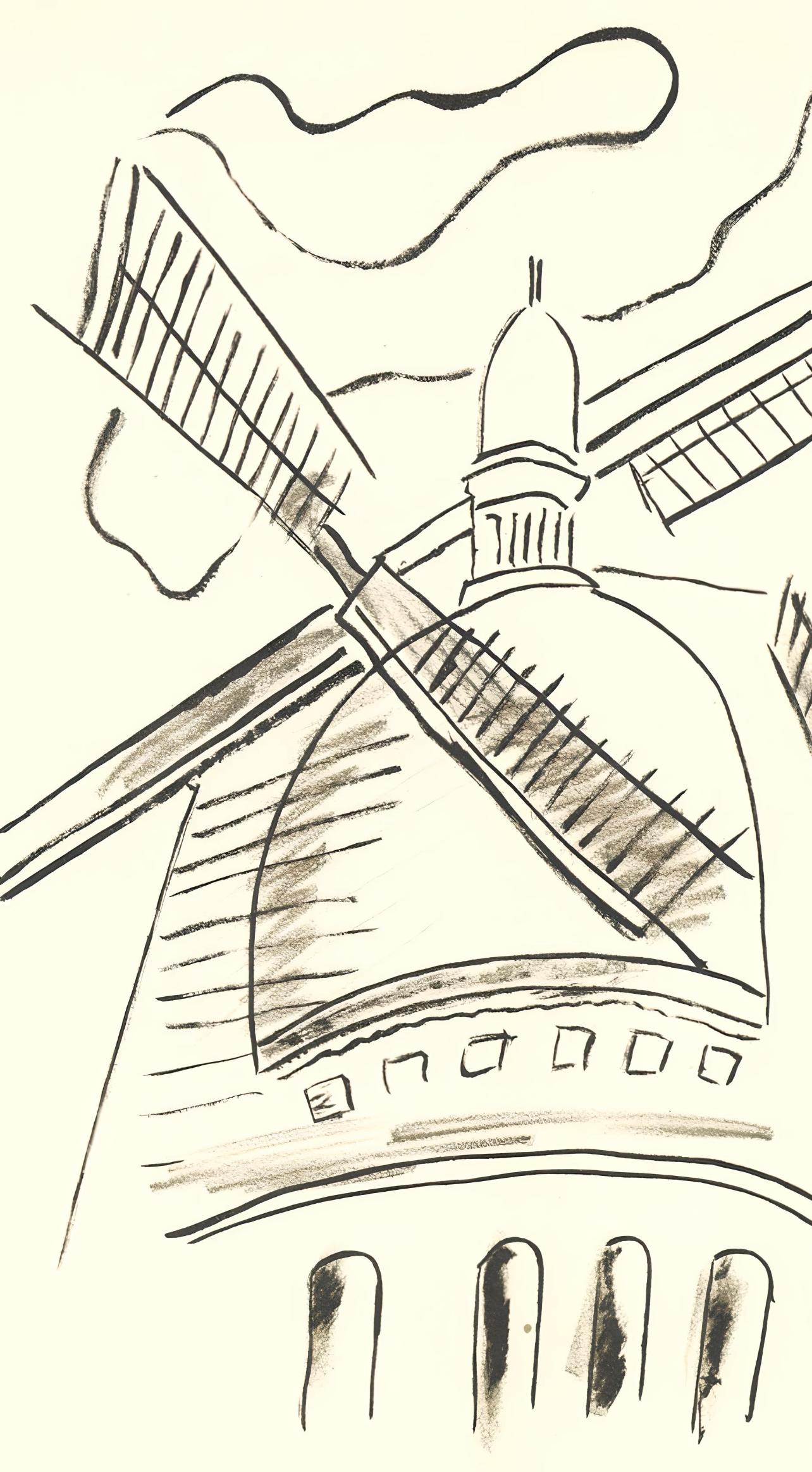 Léger, Komposition, meine Reisen (nach) – Print von Fernand Léger