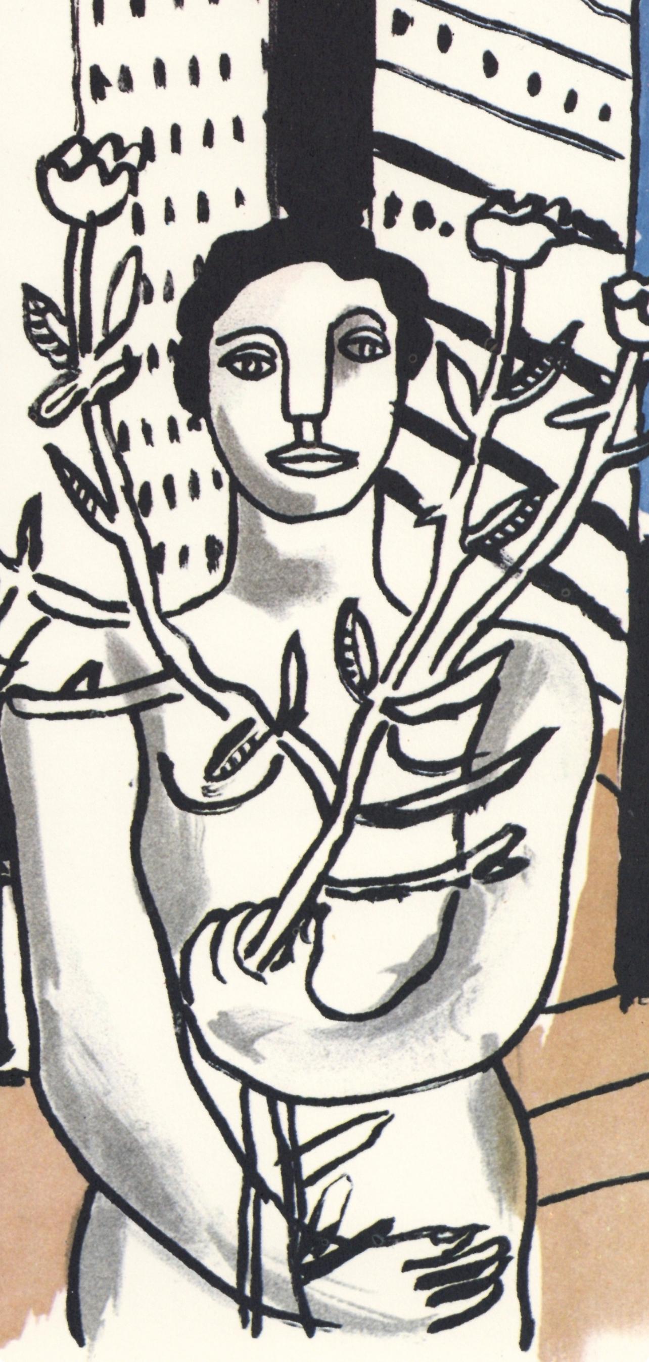 Léger, Composition, mes voyages (after) - Print by Fernand Léger