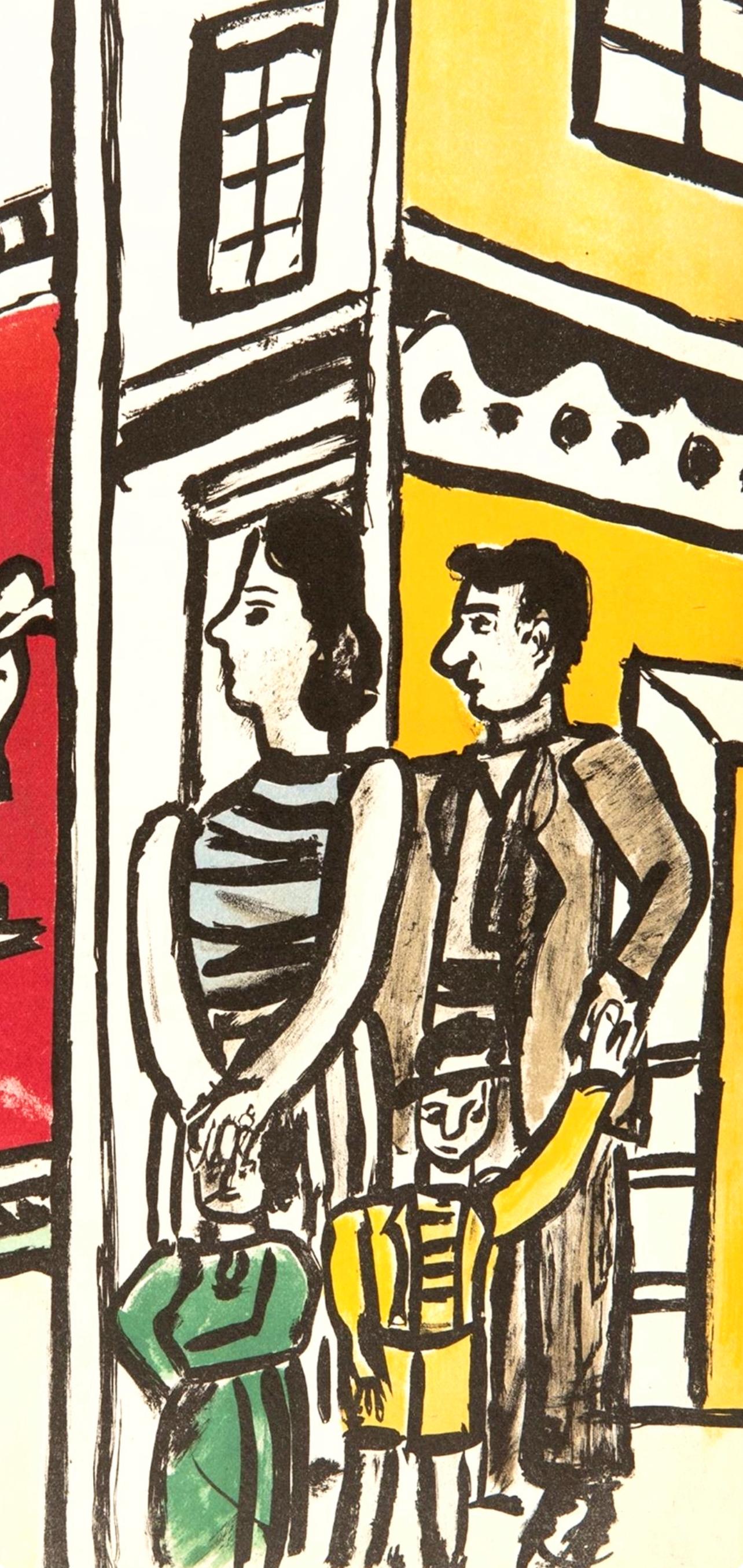 Léger, Composition, mes voyages (d'après) - Print de Fernand Léger