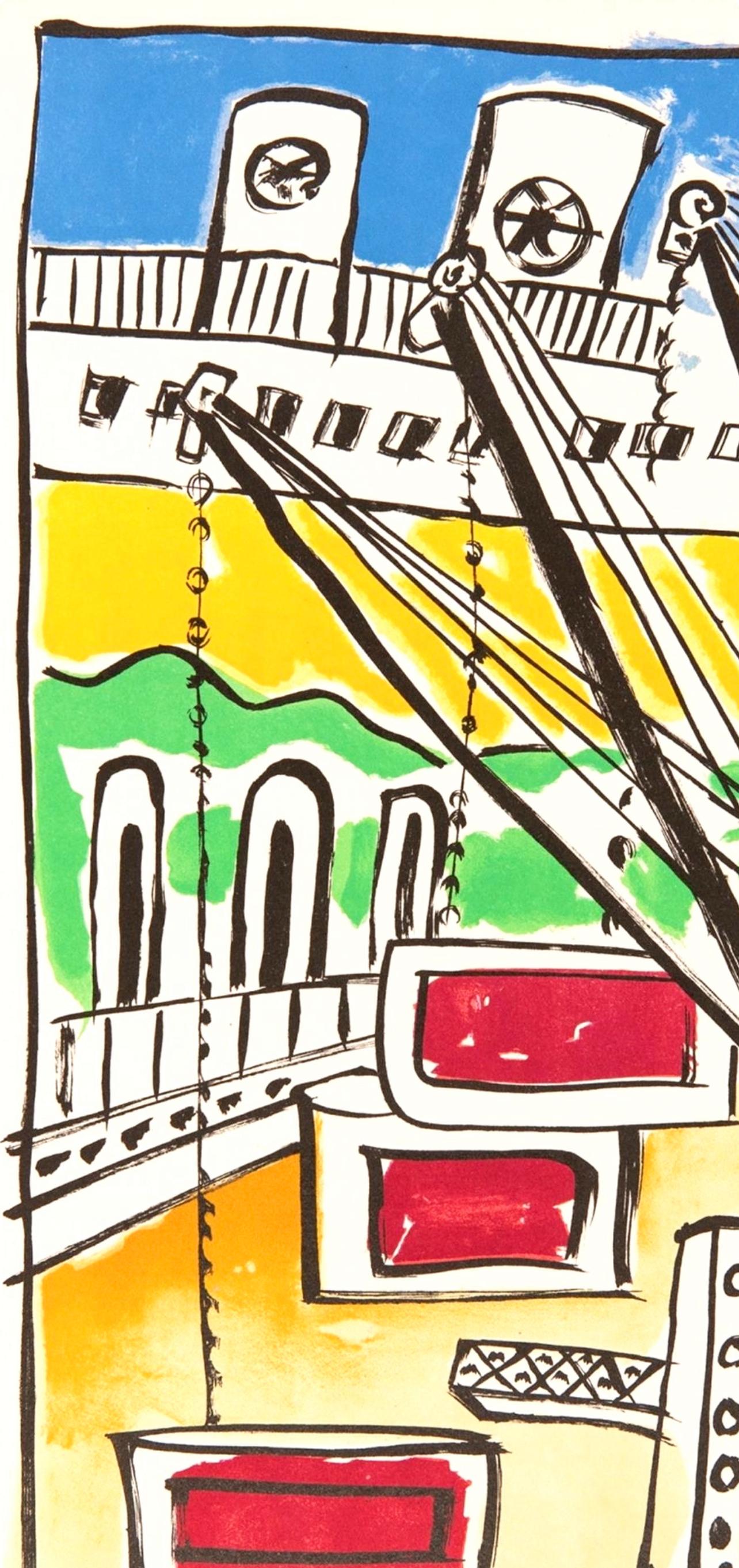 Léger, Komposition, meine Reisen (nach) – Print von Fernand Léger