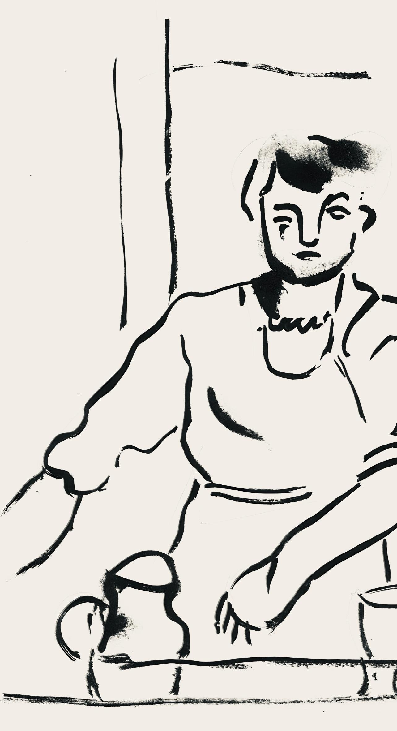 Léger, Composition, mes voyages (d'après) - Moderne Print par Fernand Léger