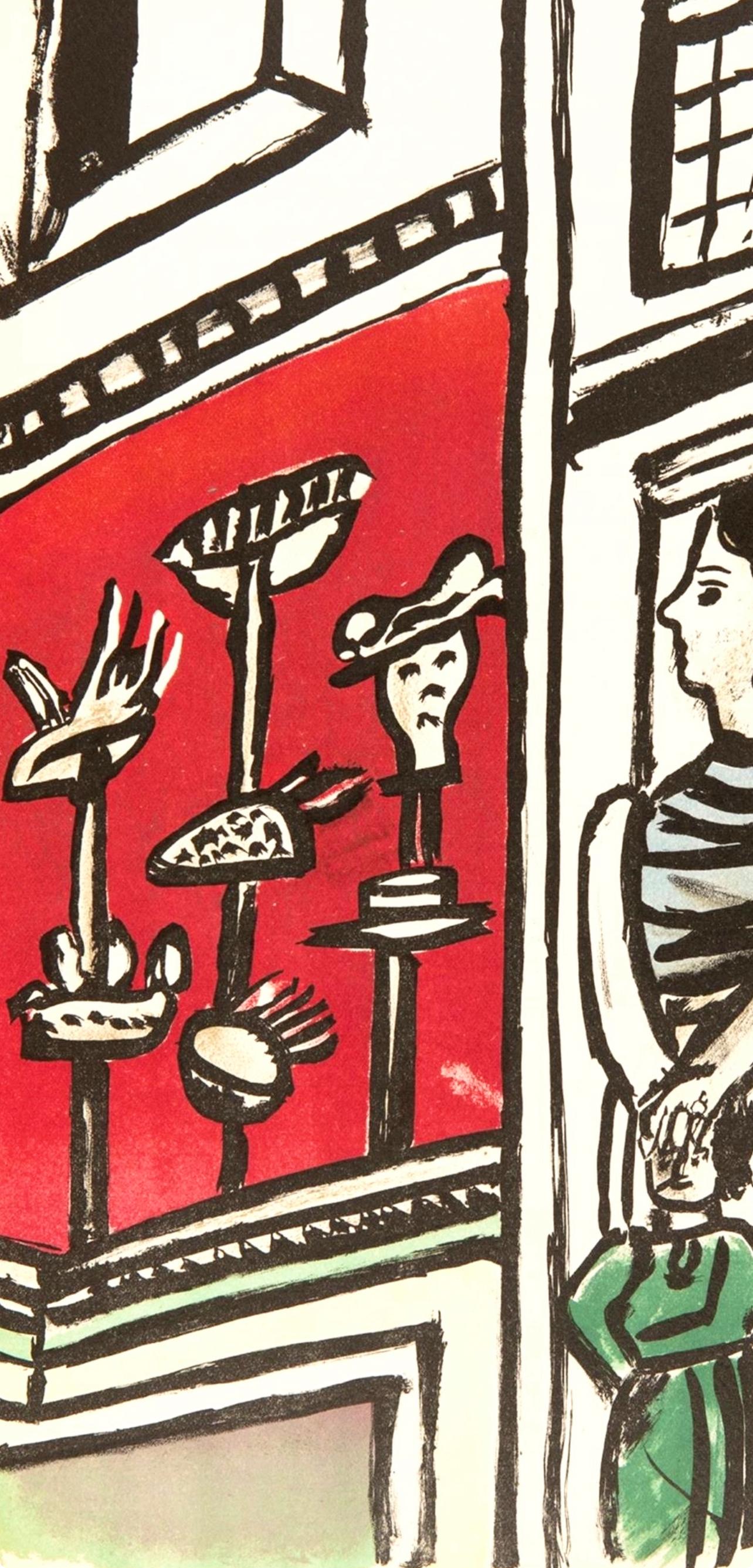 Léger, Composition, mes voyages (d'après) - Moderne Print par Fernand Léger