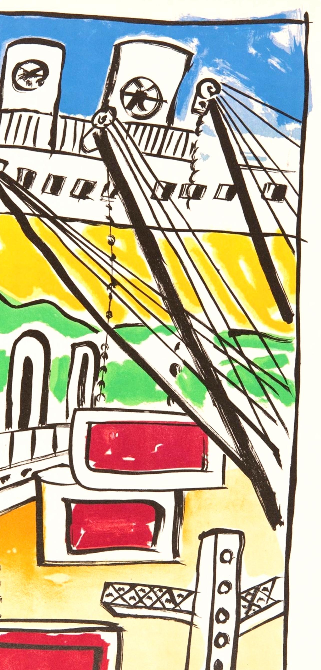 Léger, Komposition, meine Reisen (nach) (Moderne), Print, von Fernand Léger