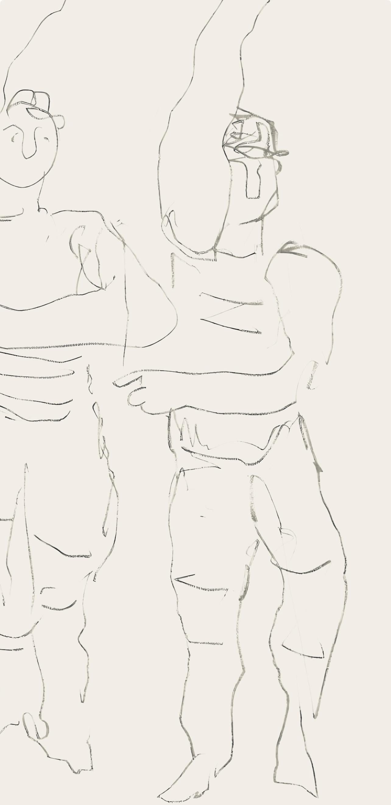 Léger, Composition, mes voyages (after) - White Landscape Print by Fernand Léger