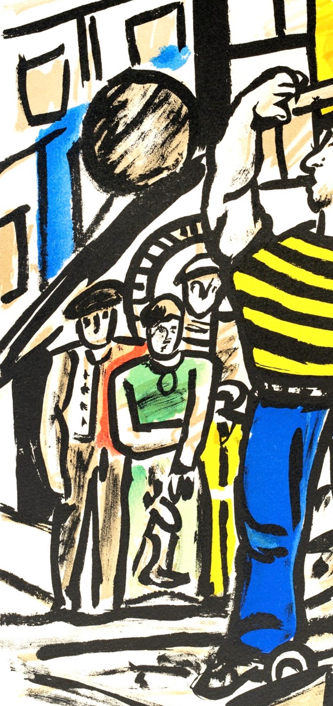 Léger, Composition, mes voyages (after) - Black Figurative Print by Fernand Léger