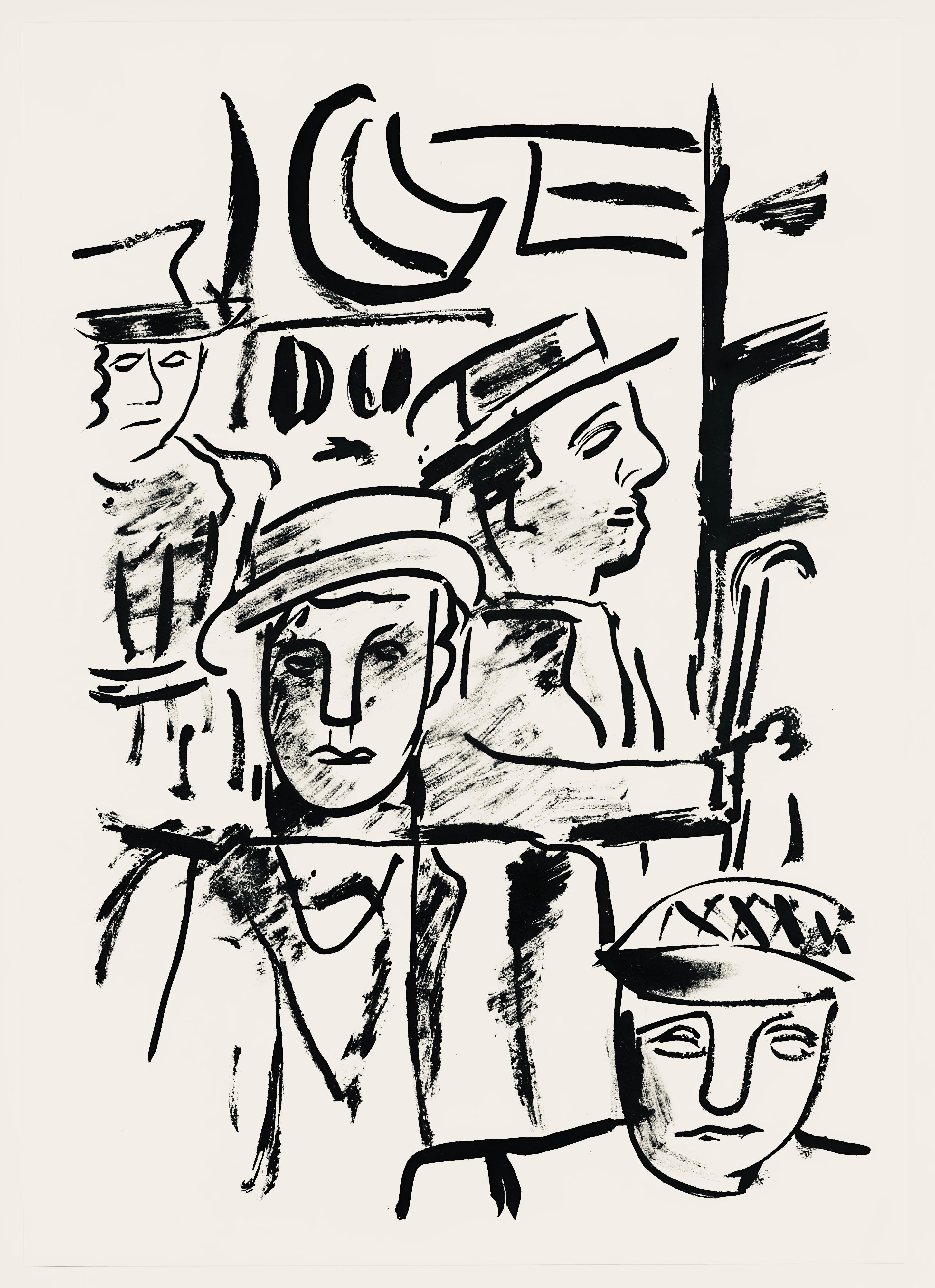 Lithographie sur papier vélin bouffant des Papeteries de Hauteville. Non signé et non numéroté, tel que publié. Bon état. Notes : Extrait de l'in-folio Fernand Léger mes voyages avec un poème d'aragon et des lithographies de l'auteur, 1970. Publié