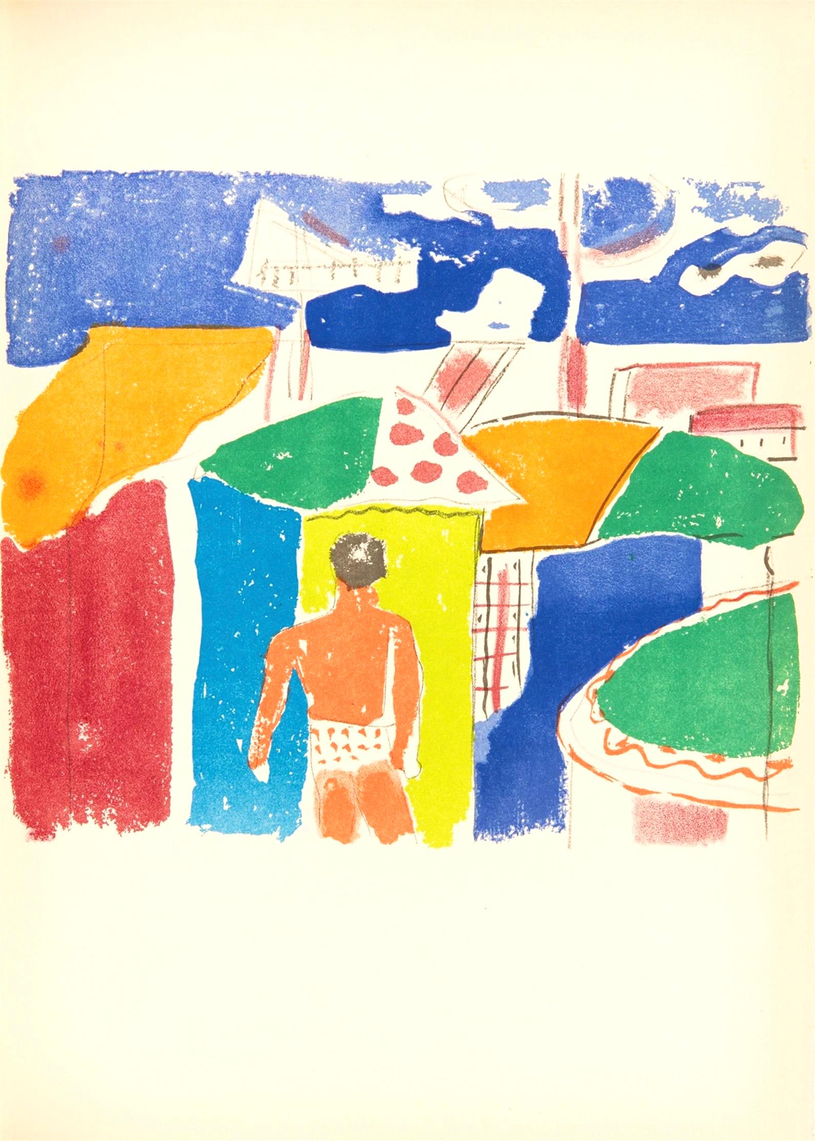 Lithograph on vélin bouffant des Papeteries de Hauteville paper. Unsigned and unnumbered, as issued. Good condition. Notes: From the folio, Fernand Léger mes voyages avec un poème d'aragon et des lithographies de l’auteur, 1970. Published by