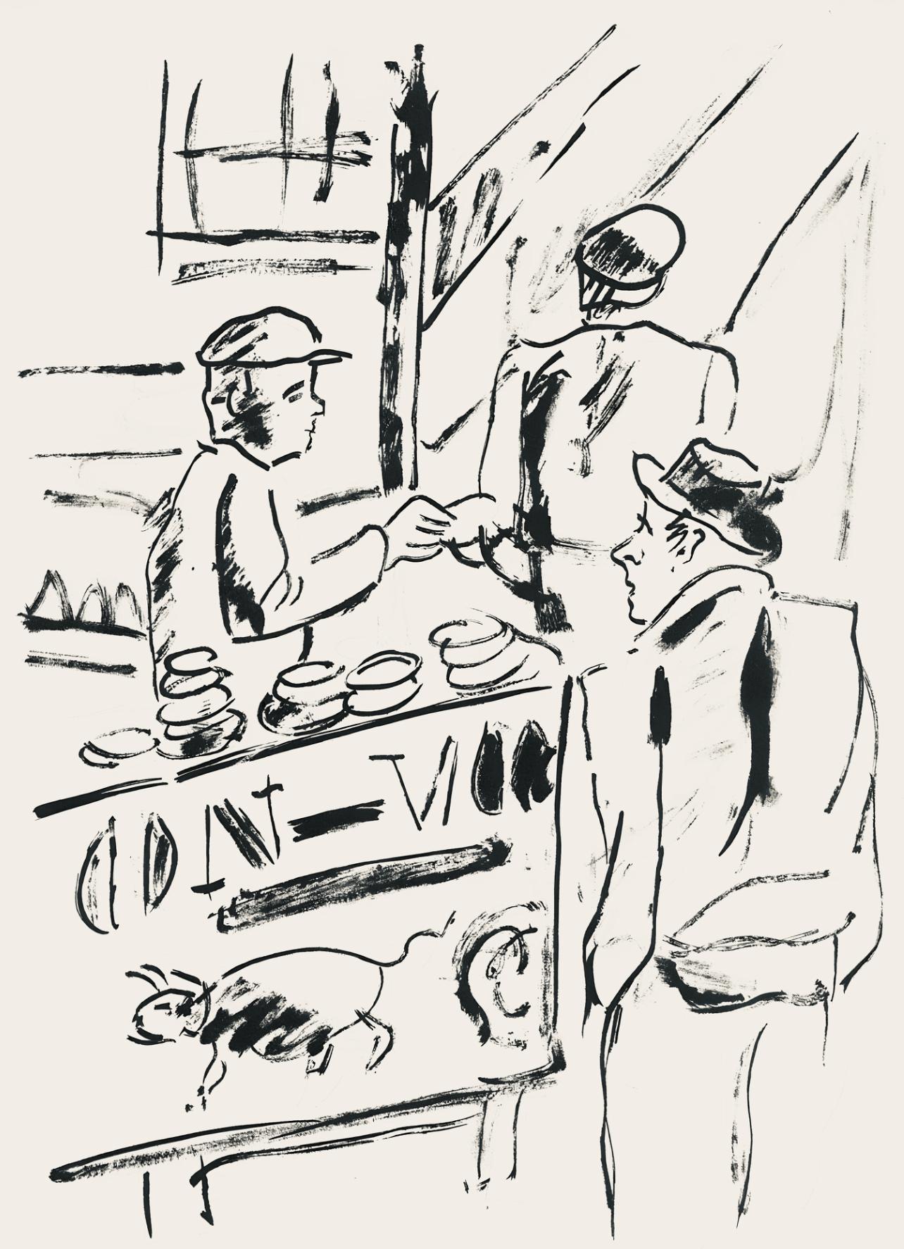 Fernand Léger Landscape Print - Léger, Composition, mes voyages (after)