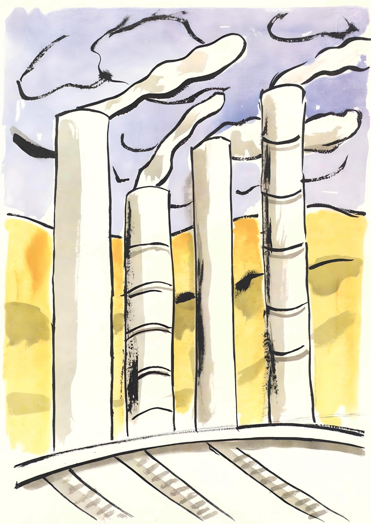 Landscape Print Fernand Léger - Léger, Composition, mes voyages (d'après)
