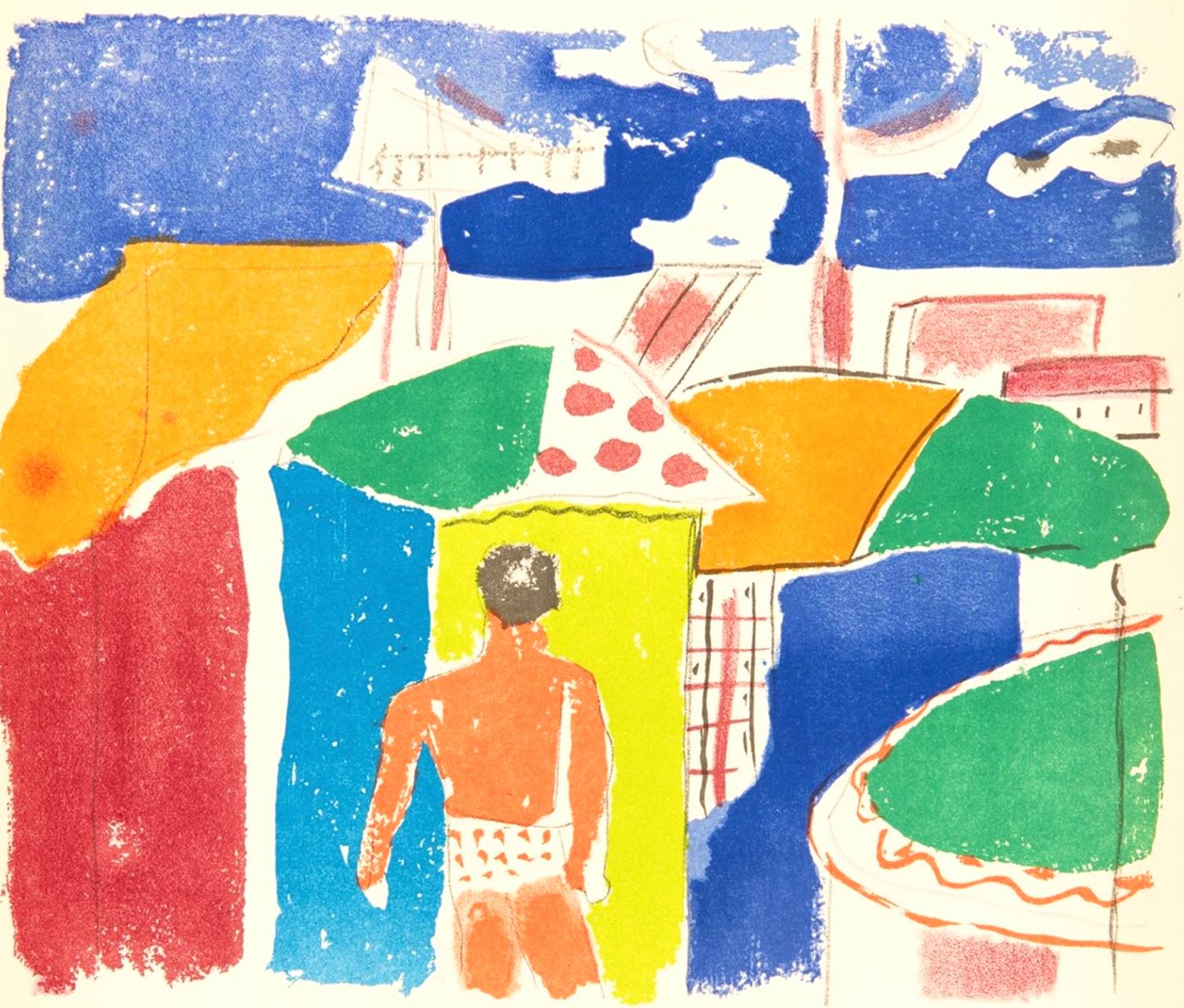 Fernand Léger Figurative Print - Léger, Composition, mes voyages (after)