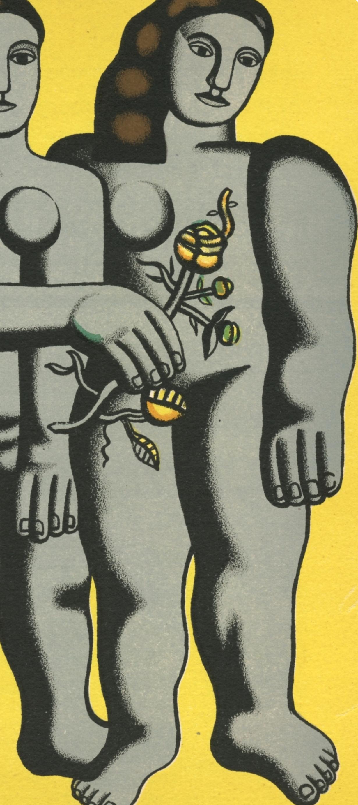 Léger, Composition, Mon ami Léger (after) - Beige Still-Life Print by Fernand Léger