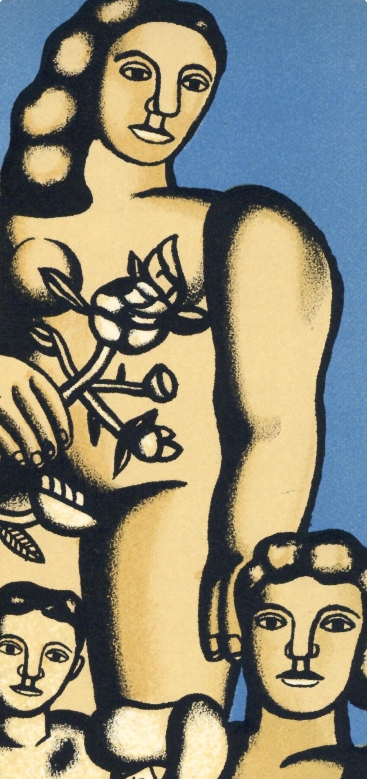 Léger, Komposition, Mon ami Léger (nach) (Grau), Landscape Print, von Fernand Léger