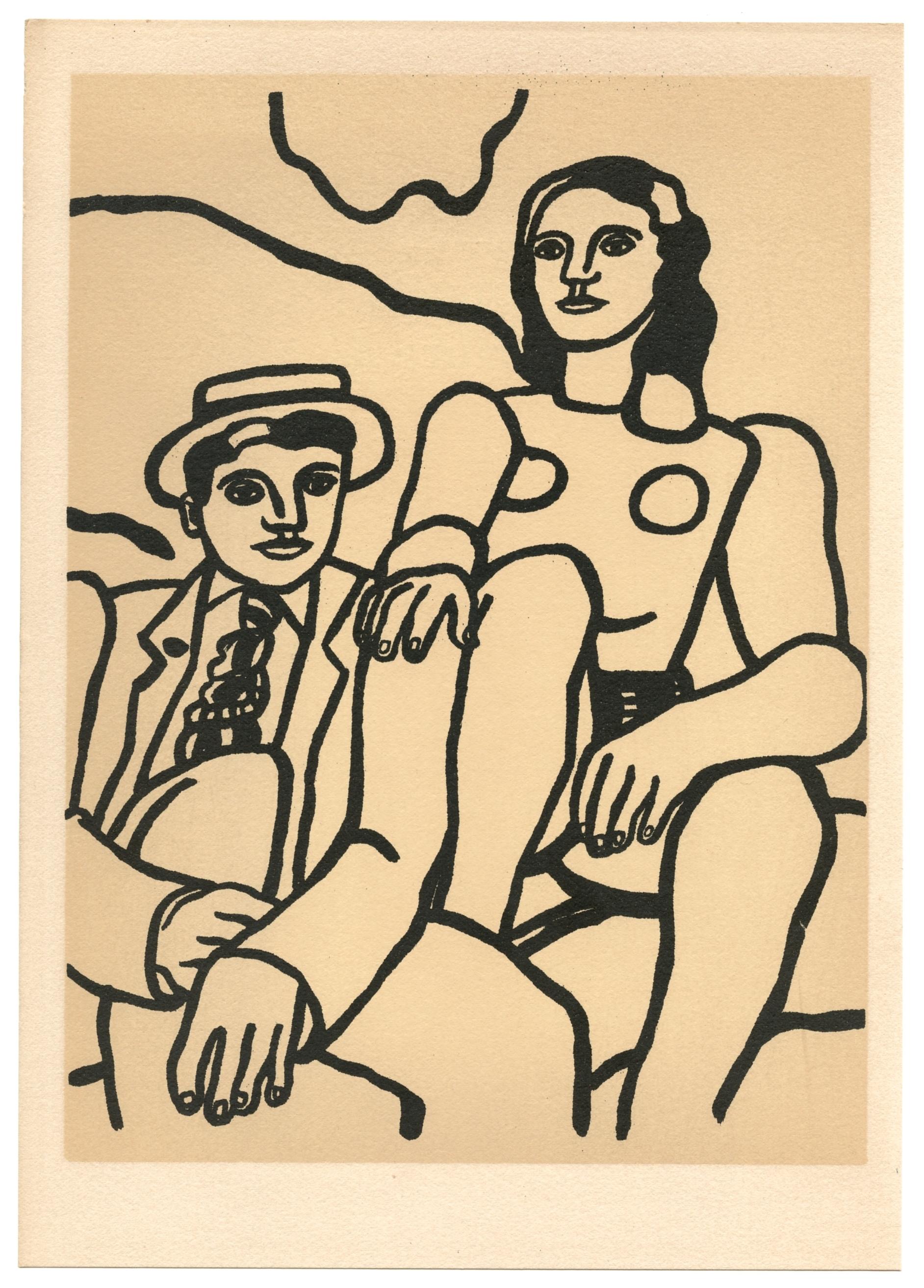 Lithograph and stencil on vélin d'Arches paper. Inscription: Unsigned and unnumbered, as issued. Good condition. Notes: From the album, Mon ami Léger par André Maurois de l'Académie française Comment je conçois la figure par Fernand Léger, 1952.