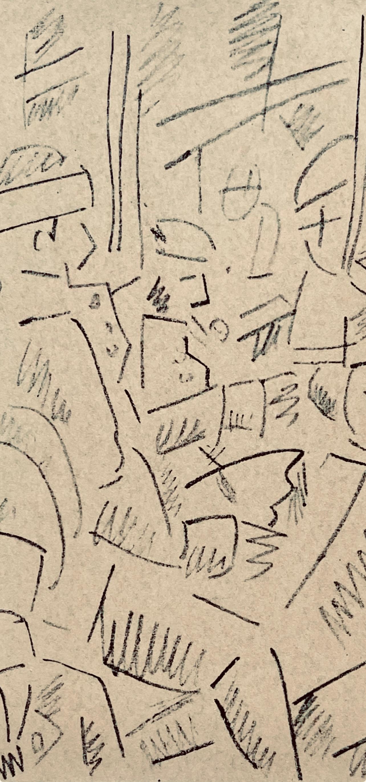 Léger, Dans l'hôpital, Dessins de Guerre 1915-16 (after) - Cubist Print by Fernand Léger