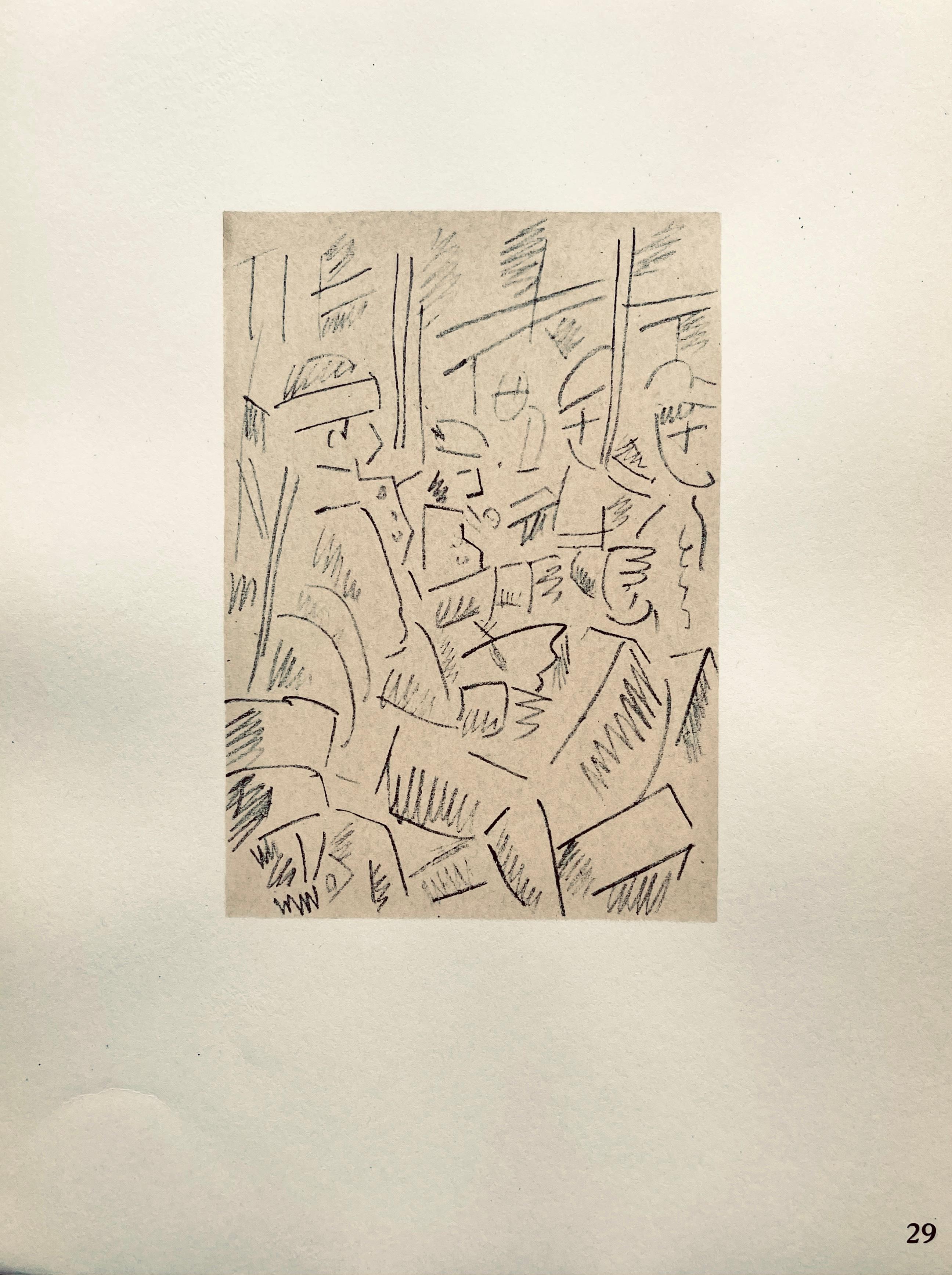 Lithograph, stencil on vélin paper. Paper Size: 10 x 7.75 inches. Inscription: Unsigned and unnumbered, as issued. Notes: From the folio, Fernand Léger, Dessins de Guerre 1915-16, 1956. Published by Berggruen et Cie, Paris; printed by Atelier Daniel