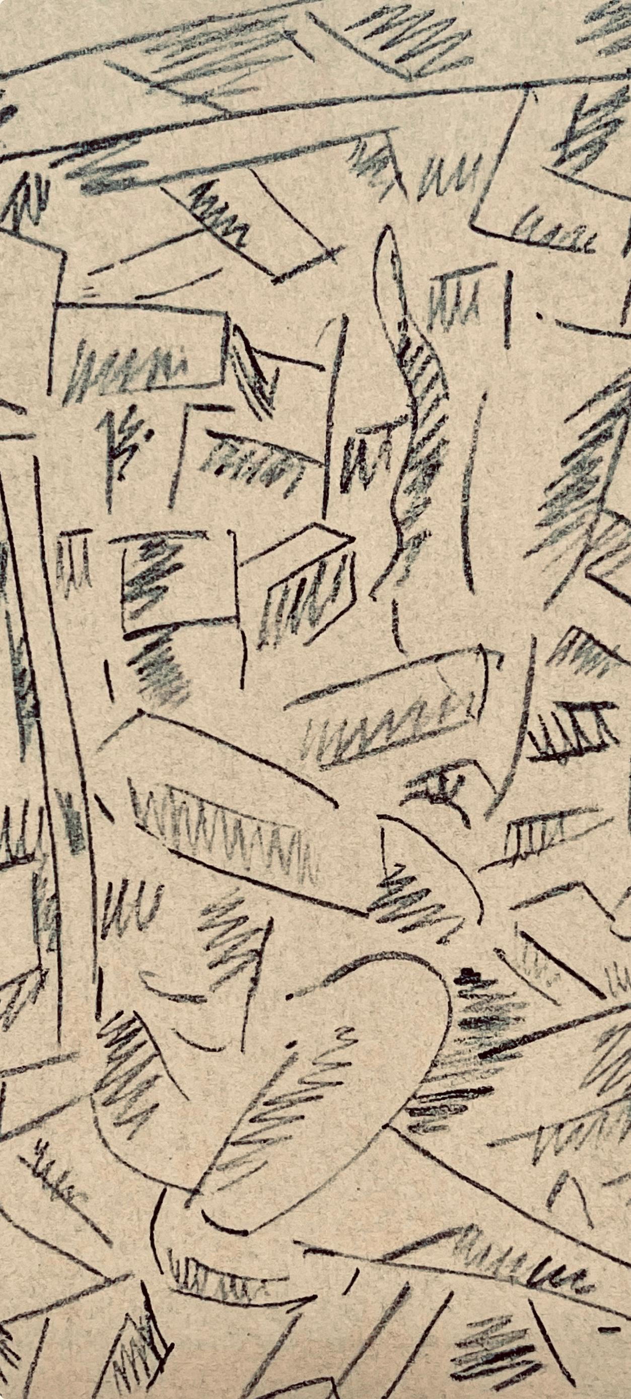 Léger, Deux soldats dans un abri, Dessins de Guerre 1915-16 (after) - Print by Fernand Léger