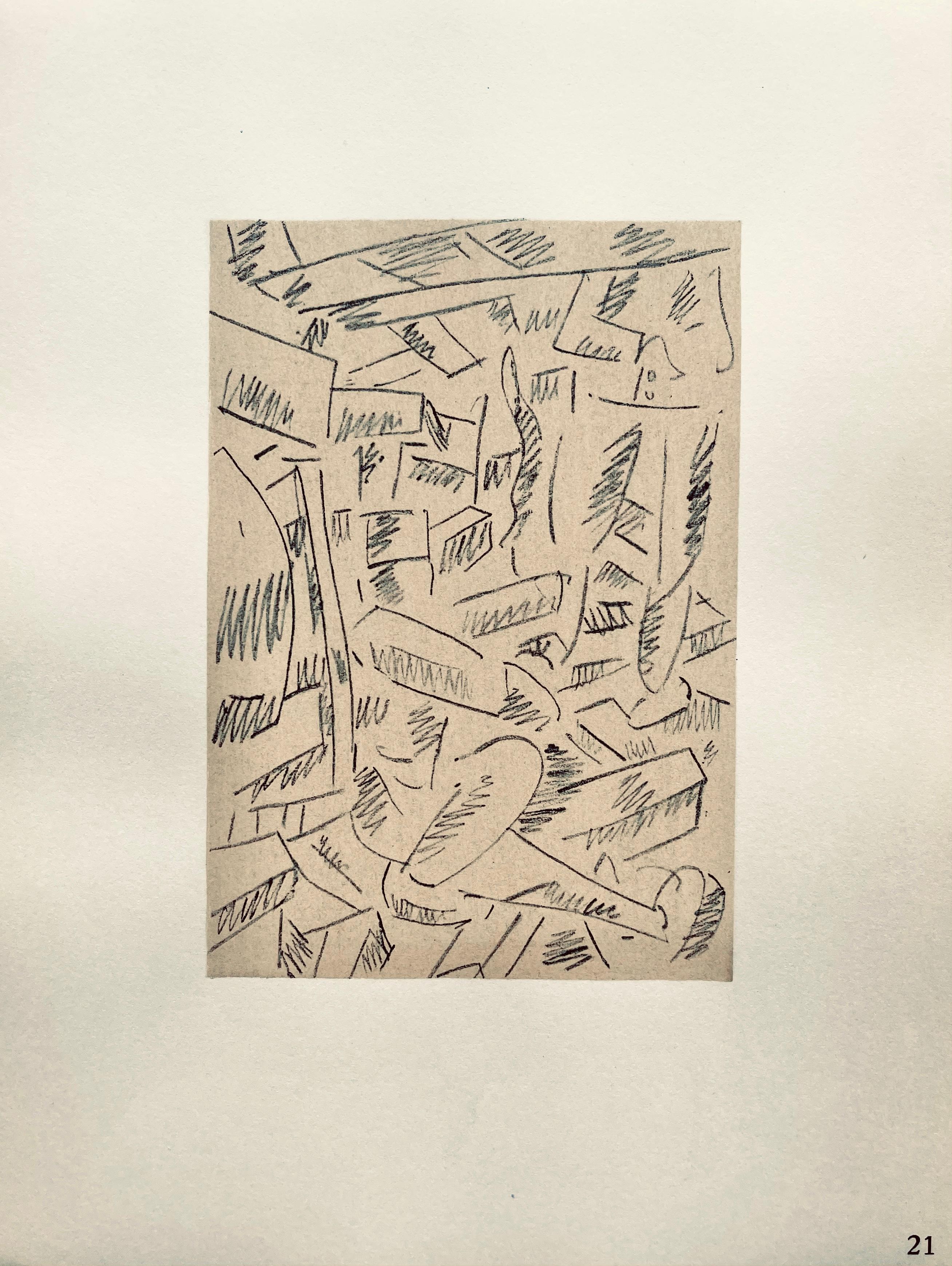 Lithograph, stencil on vélin paper. Paper Size: 10 x 7.75 inches. Inscription: Unsigned and unnumbered, as issued. Notes: From the folio, Fernand Léger, Dessins de Guerre 1915-16, 1956. Published by Berggruen et Cie, Paris; printed by Atelier Daniel