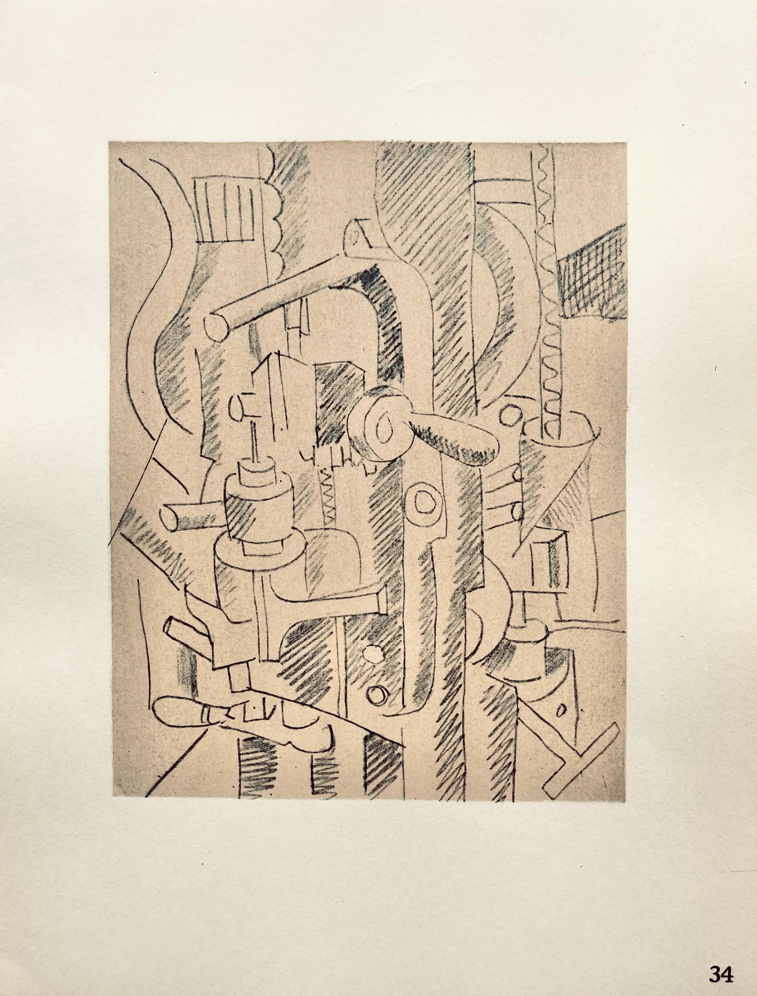 Lithograph, stencil on vélin paper. Paper Size: 10 x 7.75 inches. Inscription: Unsigned and unnumbered, as issued. Notes: From the folio, Fernand Léger, Dessins de Guerre 1915-16, 1956. Published by Berggruen et Cie, Paris; printed by Atelier Daniel