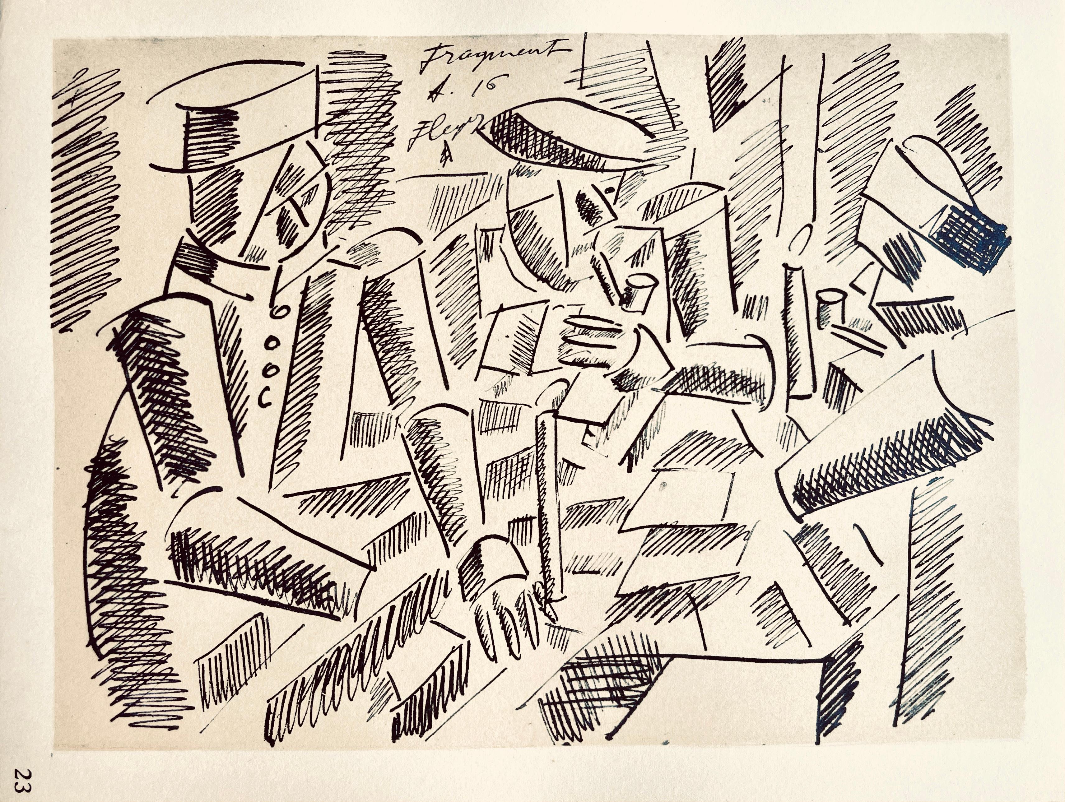 Lithograph, stencil on vélin paper. Paper Size: 7.75 x 10 inches. Inscription: Signed in the plate and unnumbered, as issued. Notes: From the folio, Fernand Léger, Dessins de Guerre 1915-16, 1956. Published by Berggruen et Cie, Paris; printed by