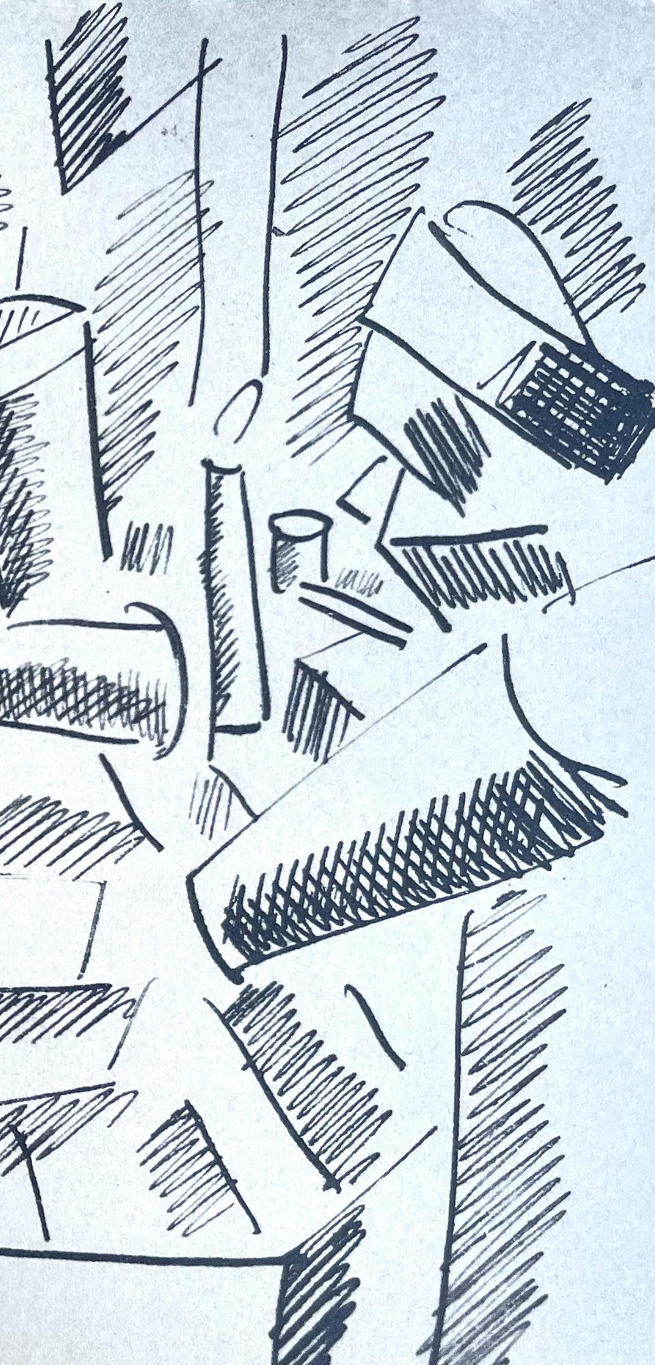 Léger, Etude Pour La Partie De Cartes, Fernand Léger: Dessins de Guerre (after) For Sale 6