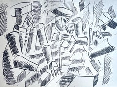 Léger, Etude Pour La Partie De Cartes, Fernand Léger : Dessins de Guerre (après)