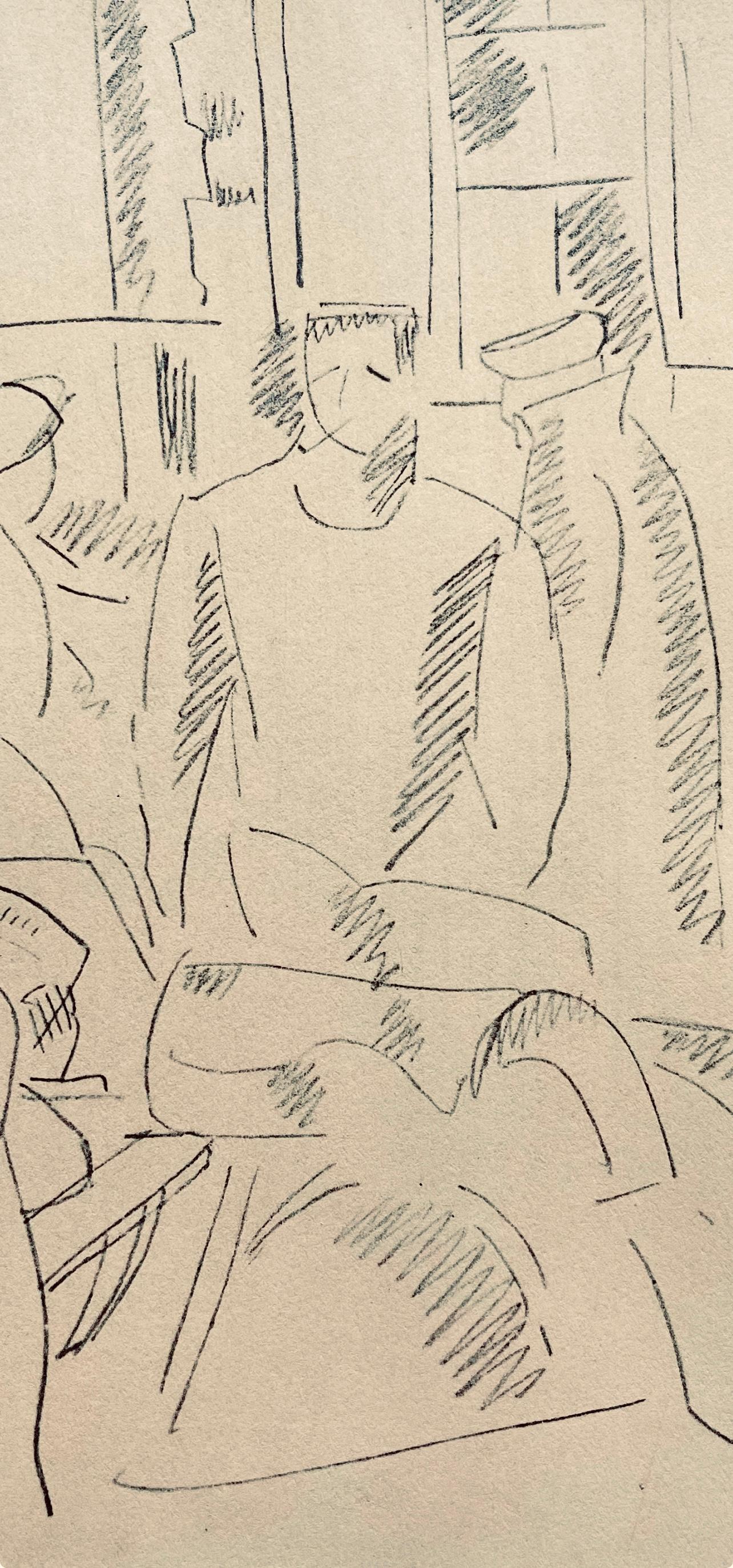 Léger, Intérieur d'hôpital, Dessins de Guerre 1915-16 (after) - Print by Fernand Léger