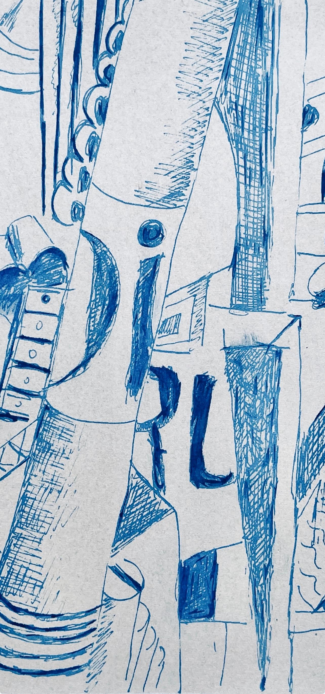 Léger, Intérieur d'hôpital, Dessins de Guerre 1915-16 (after) - Cubist Print by Fernand Léger