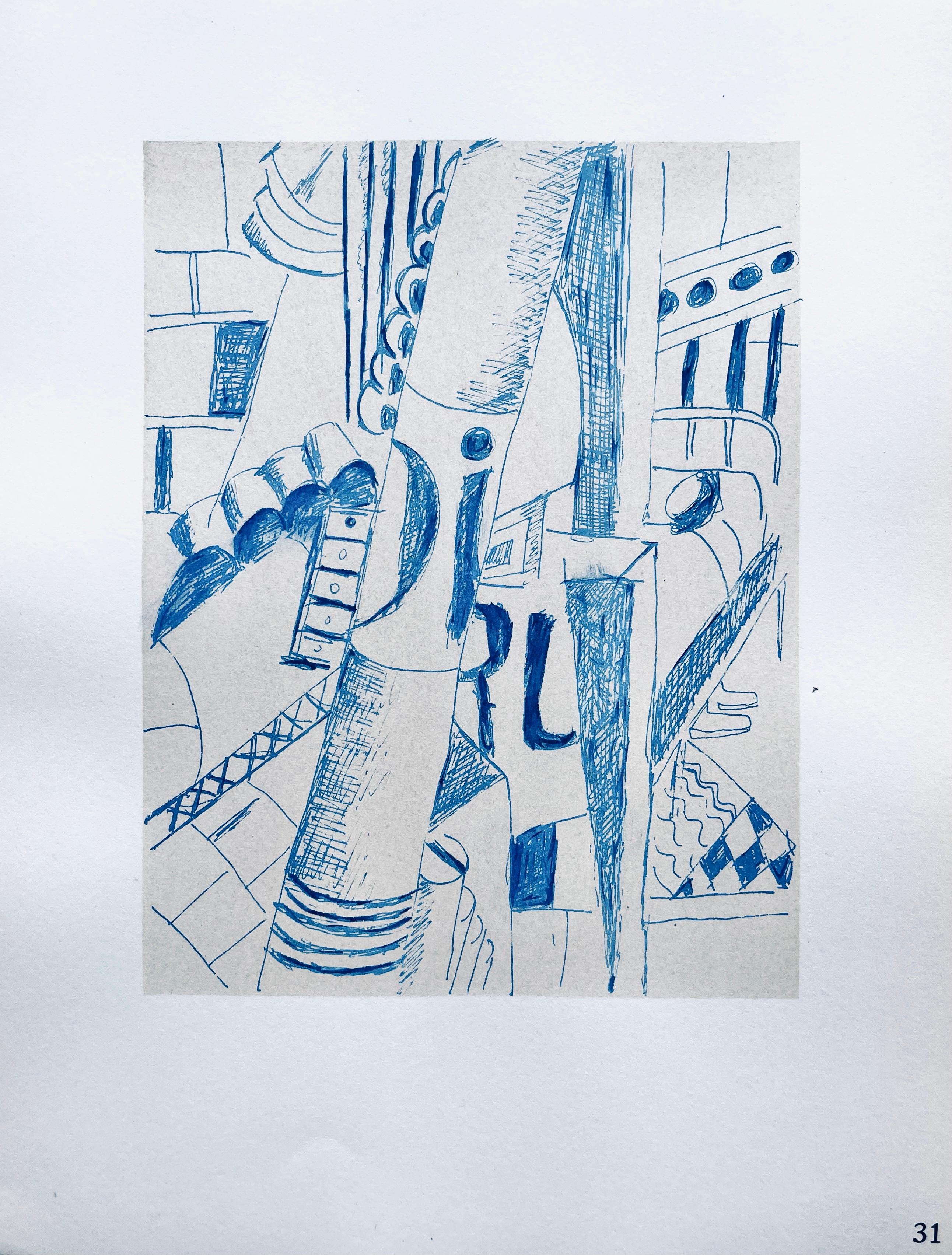 Lithograph, stencil on vélin paper. Paper Size: 10 x 7.75 inches. Inscription: Unsigned and unnumbered, as issued. Notes: From the folio, Fernand Léger, Dessins de Guerre 1915-16, 1956. Published by Berggruen et Cie, Paris; printed by Atelier Daniel