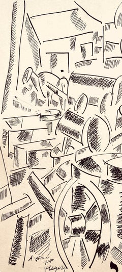 Fernand Leger, The Rolling Field Kitchen, from War Drawings 1915-16 (after)