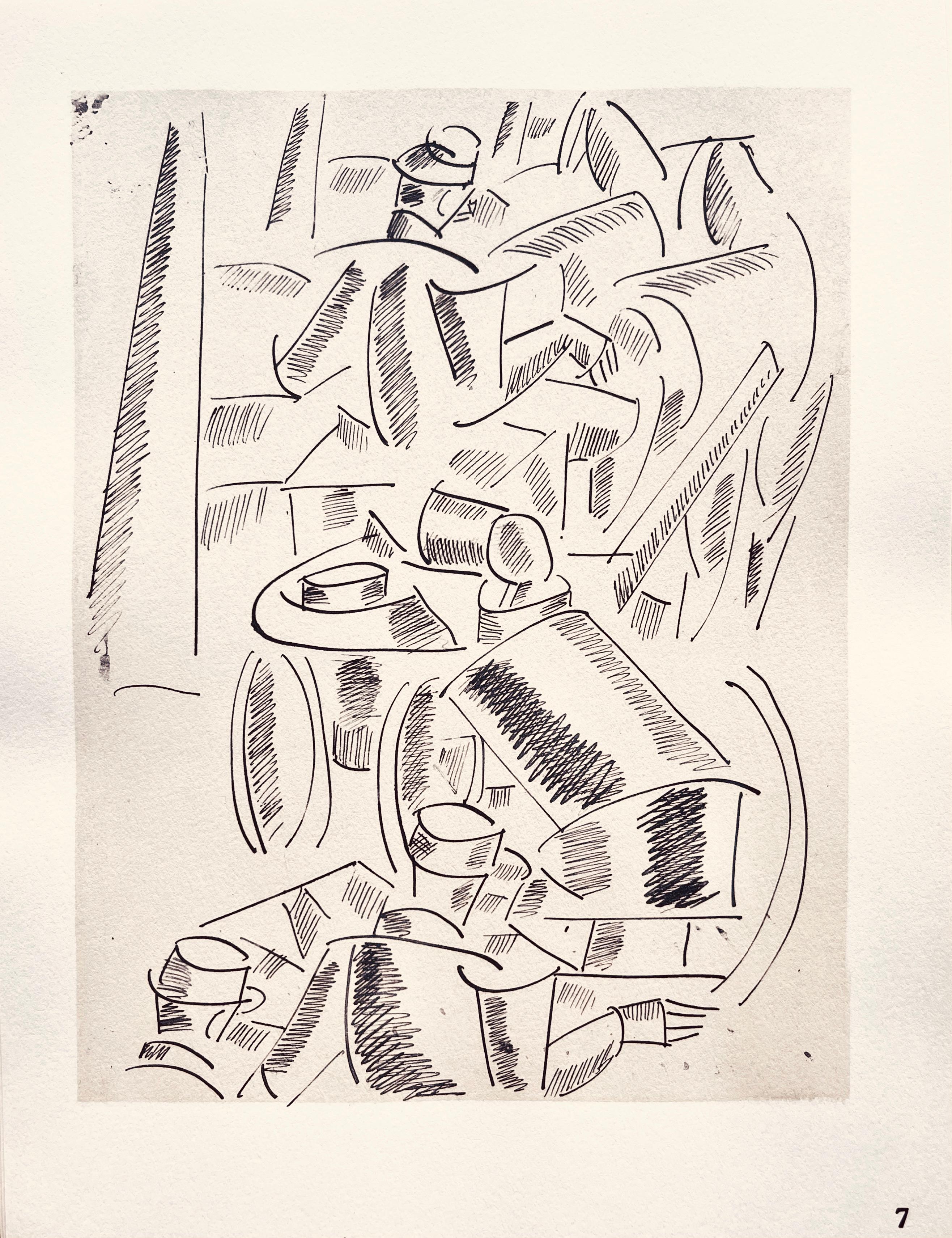 Lithograph, stencil on vélin paper. Paper Size: 10 x 7.75 inches. Inscription: Unsigned and unnumbered, as issued. Notes: From the folio, Fernand Léger, Dessins de Guerre 1915-16, 1956. Published by Berggruen et Cie, Paris; printed by Atelier Daniel