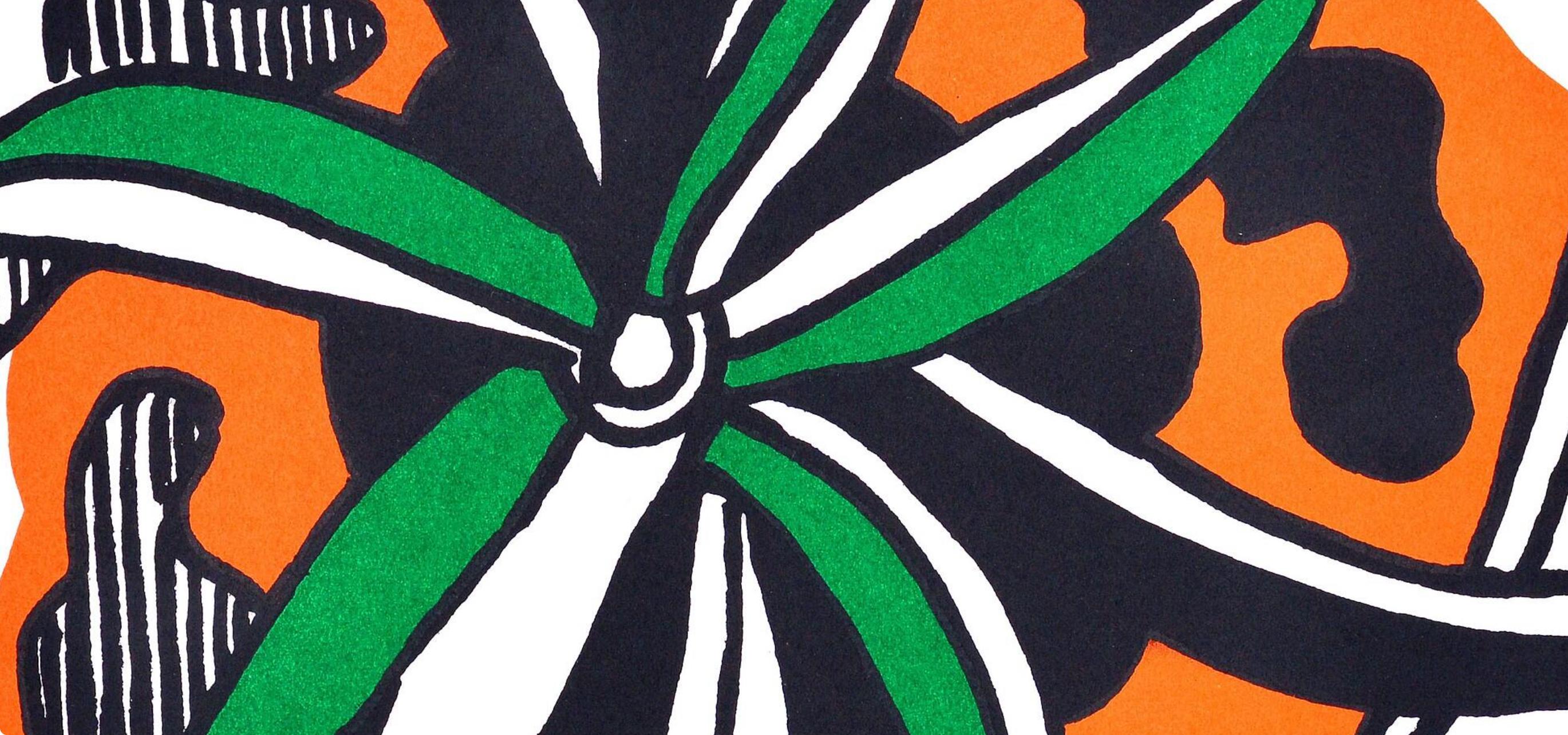Léger, La Fleur (Saphire 120), Société internationale d'art XXe siècle (after) - Print by Fernand Léger