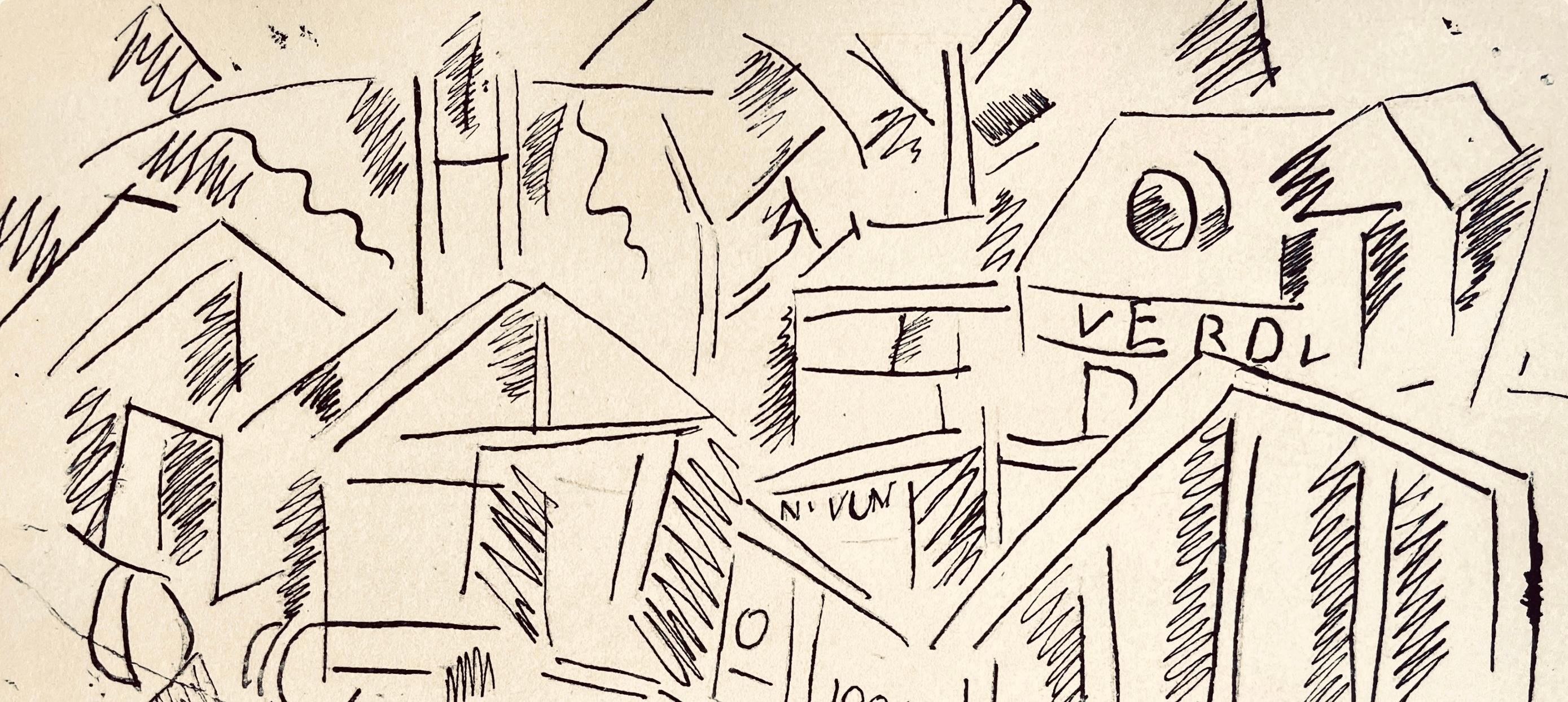 Léger, La gare de Verdun, Dessins de Guerre 1915-16 (after) - Print by Fernand Léger