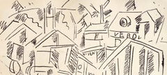Fernand Leger, The Verdun Train Station, from War Drawings 1915-16, 1956 (after)