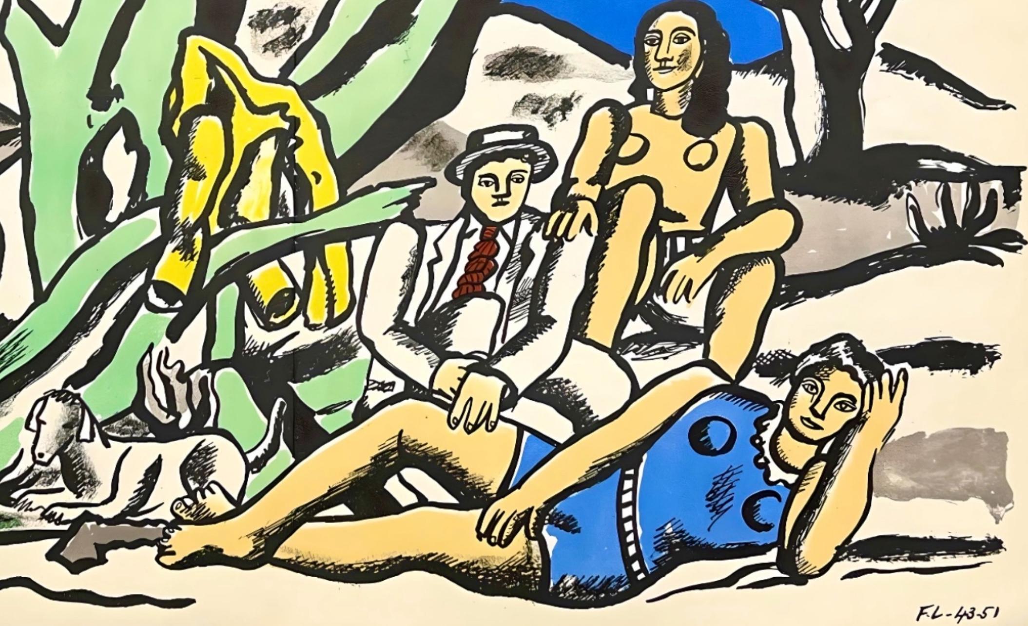 Léger, La partie de campagne (Saphire E.14), Verve: Revue Artistique (after) - Print by Fernand Léger
