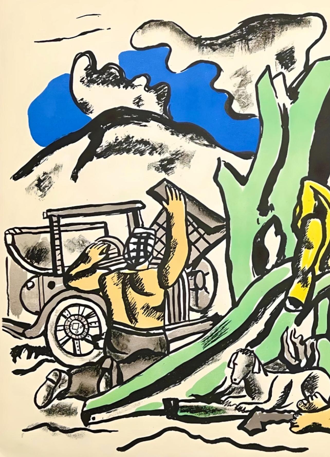 Léger, La partie de campagne (Saphire E.14), Verve: Revue Artistique (after) - Modern Print by Fernand Léger