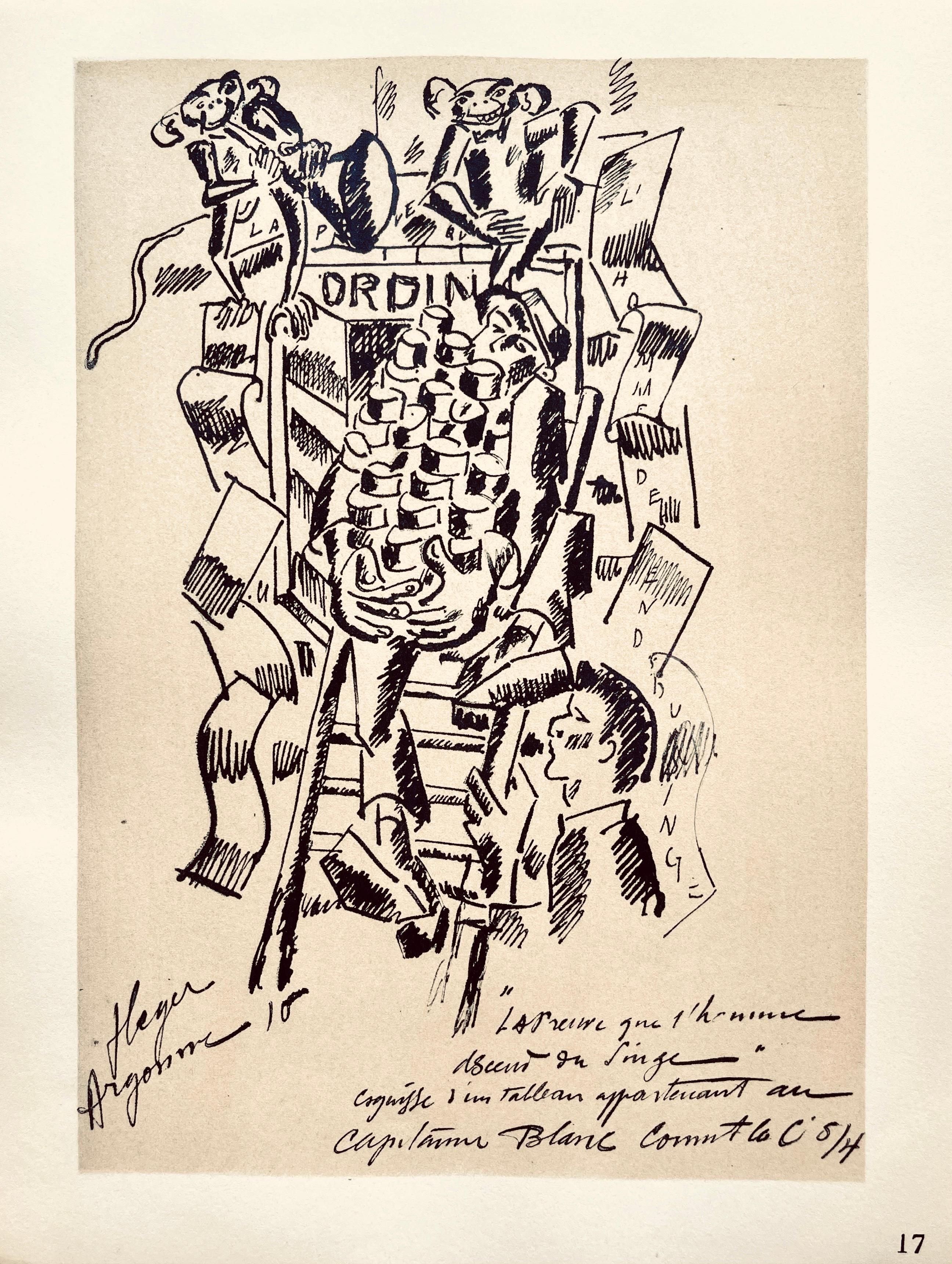 Lithograph, stencil on vélin paper. Paper Size: 10 x 7.75 inches. Inscription: Signed in the plate and unnumbered, as issued. Notes: From the folio, Fernand Léger, Dessins de Guerre 1915-16, 1956. Published by Berggruen et Cie, Paris; printed by