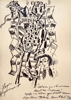 Léger, La Preuve que l'Homme Descend du Singe, Dessins de Guerre 1915-16 (after)