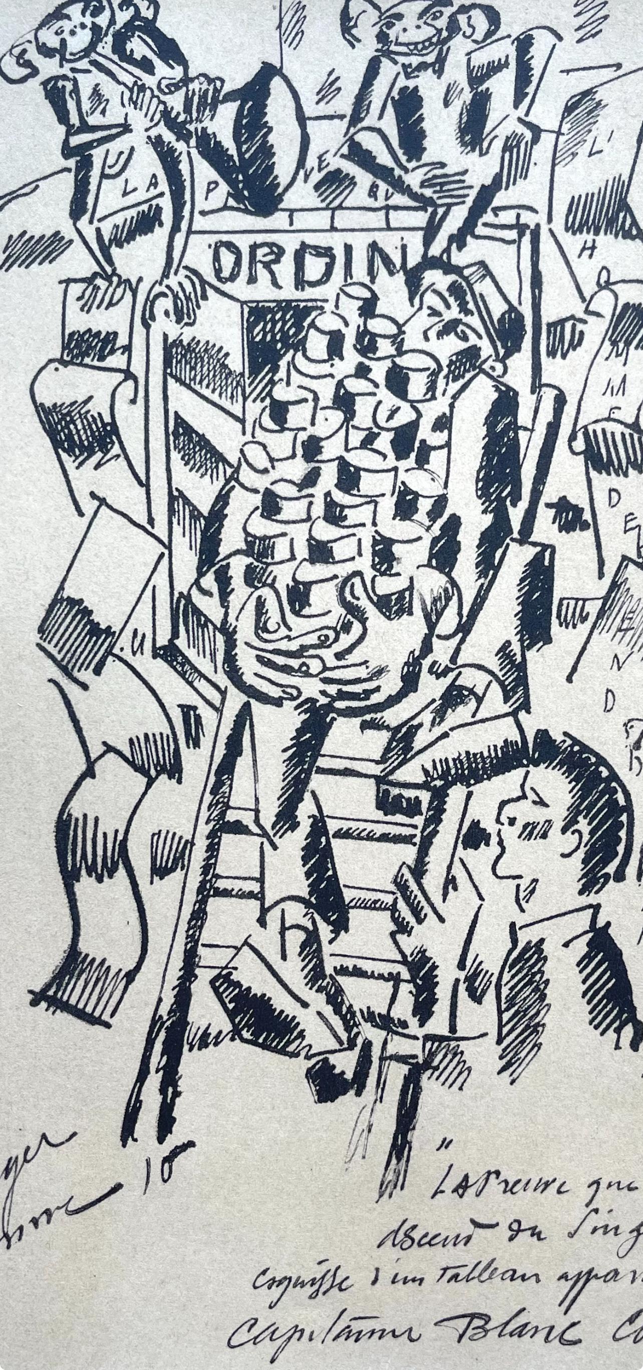 Léger, La Preuve Que L'homme Descend, Fernand Léger : Dessins de Guerre (après) en vente 1