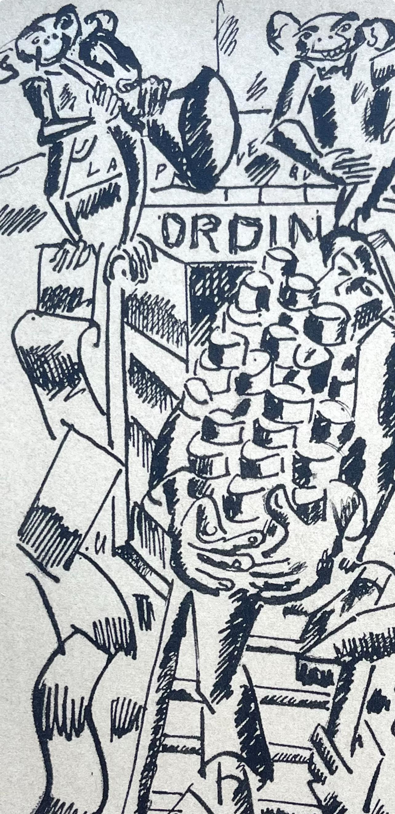 Léger, La Preuve Que L'homme Descend, Fernand Léger : Dessins de Guerre (après) en vente 4