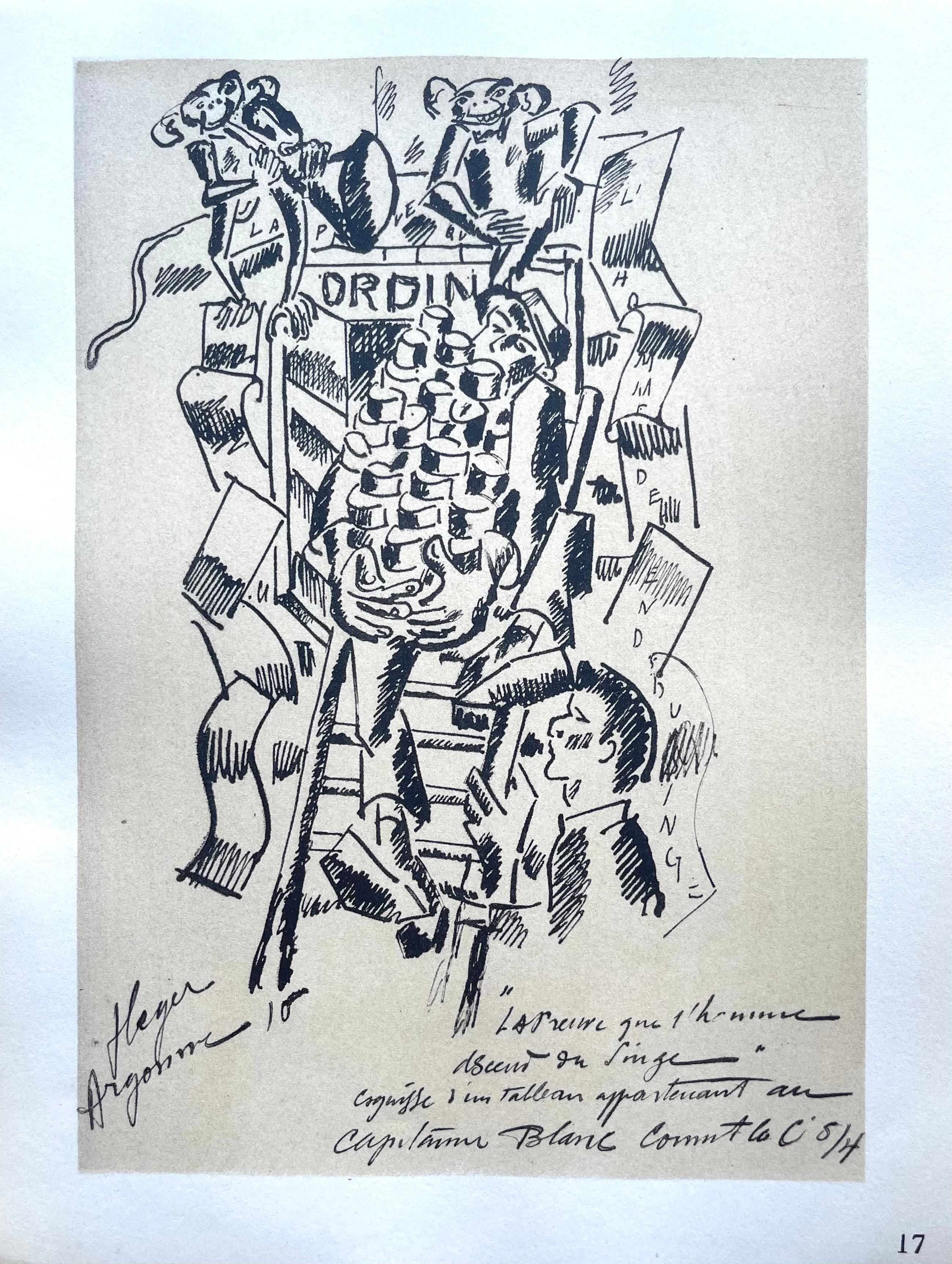 Léger, La Preuve Que L'homme Descend, Fernand Léger: Dessins de Guerre (after) For Sale 5