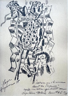 Léger, La Preuve Que L'homme Descend, Fernand Léger: Dessins de Guerre (after)
