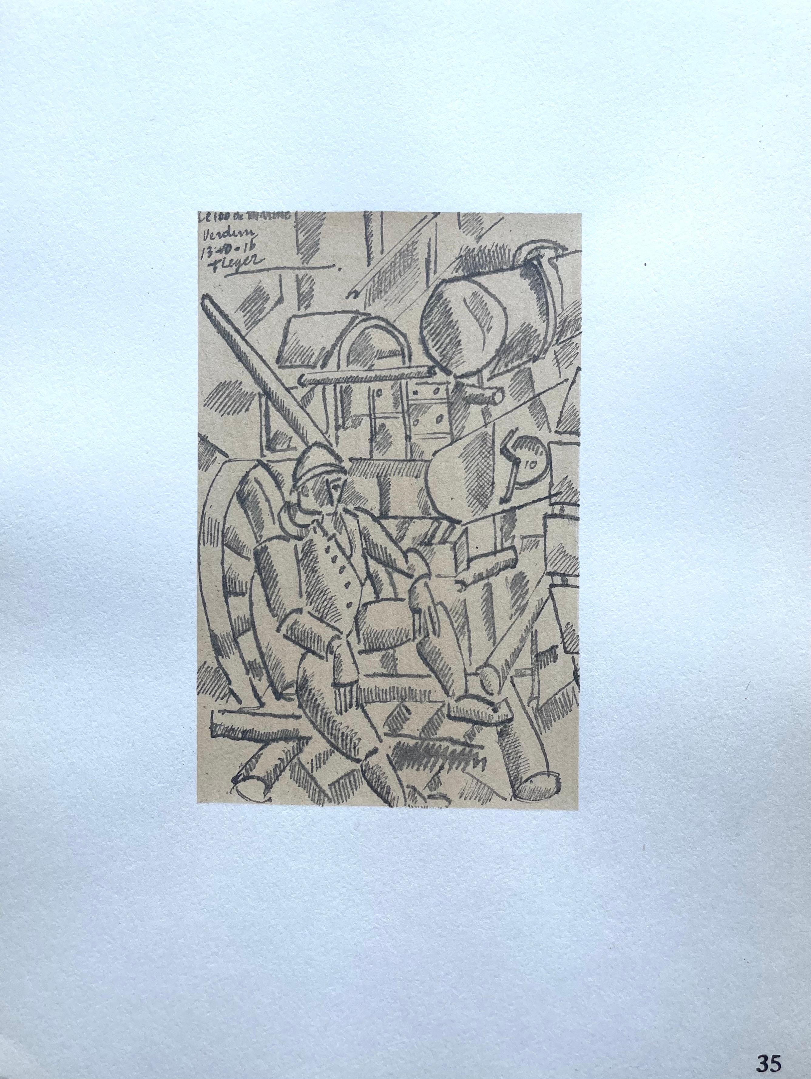 Léger, Le 100 De Marine, Fernand Léger: Dessins de Guerre (after) For Sale 3